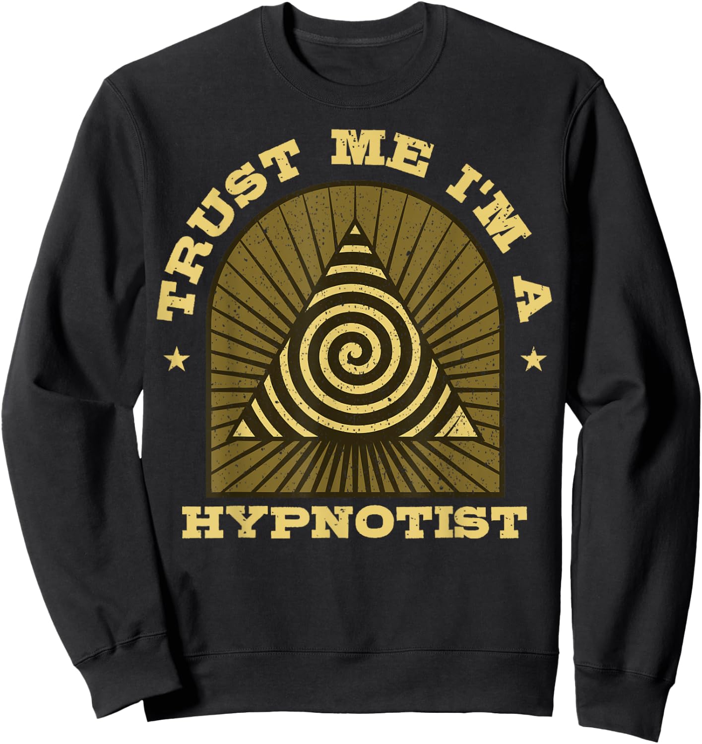 Hypnosis Expert Hypnotizer Mesmerist Spiral Hypnotherapy Sweatshirt - Sweatshirt | Black