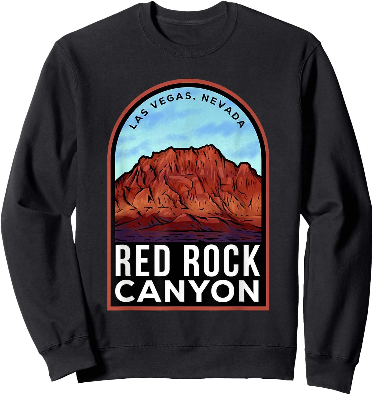 Red Rock Canyon Nevada Sweatshirt - Sweatshirt | Black