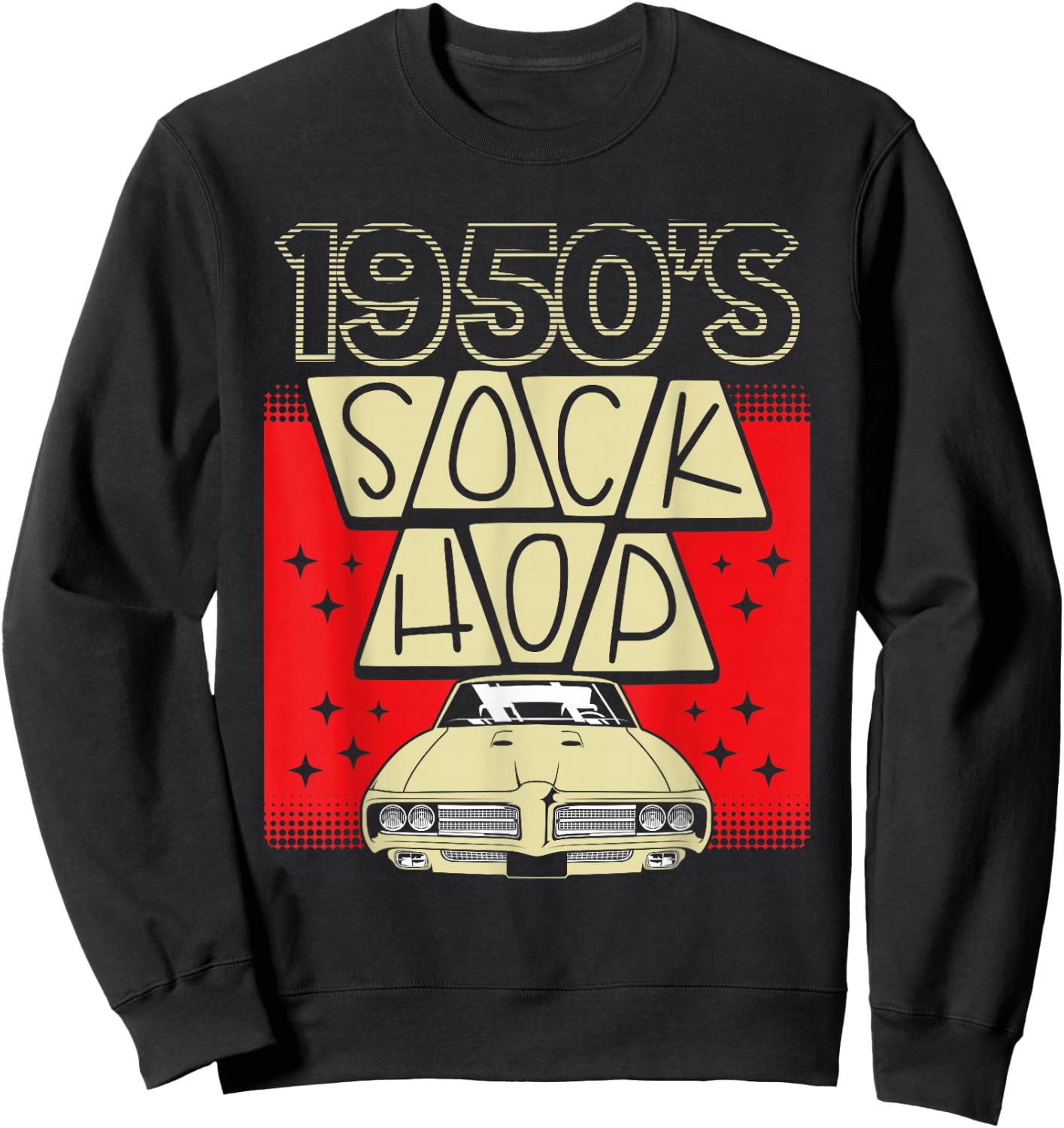 1950's Sock Hop 50S Sock Hop Sweatshirt - Sweatshirt | Black