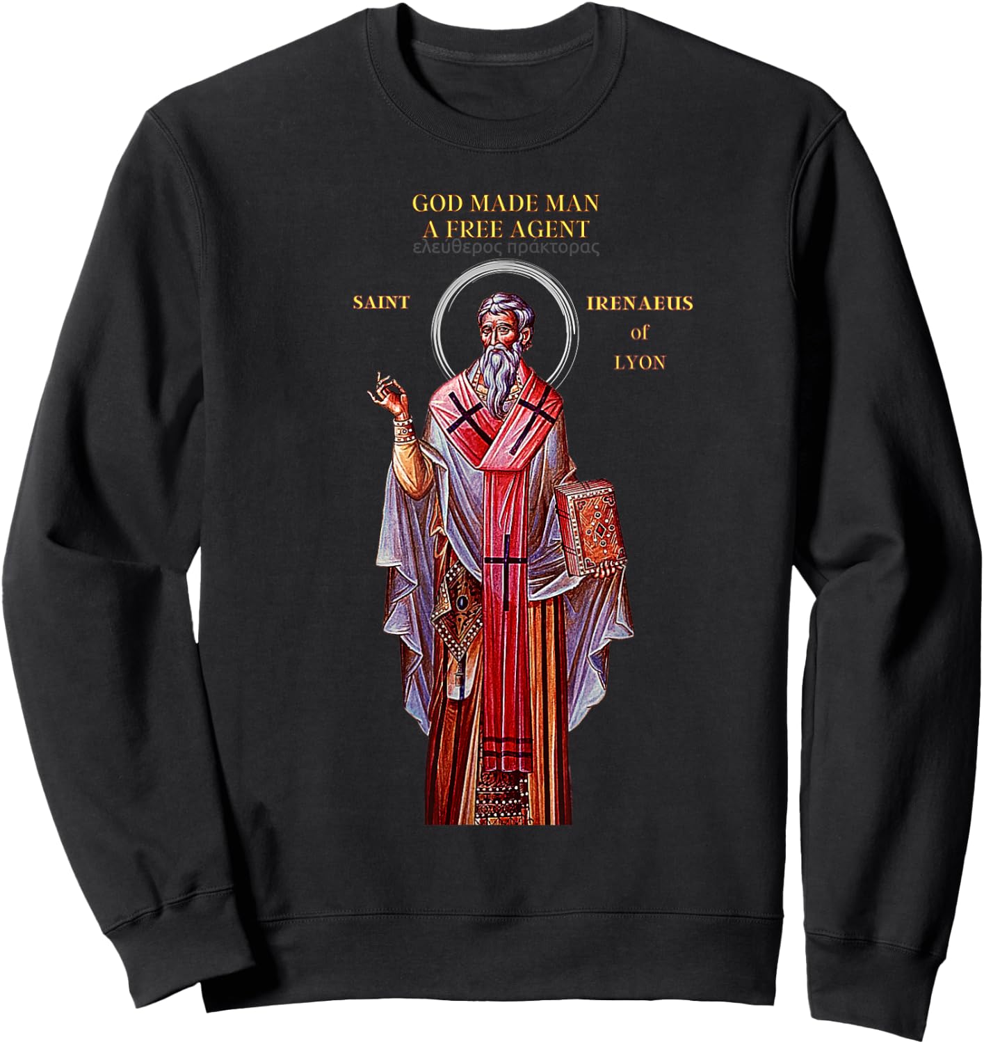 St. Irenaeus Sweatshirt - Sweatshirt | Black