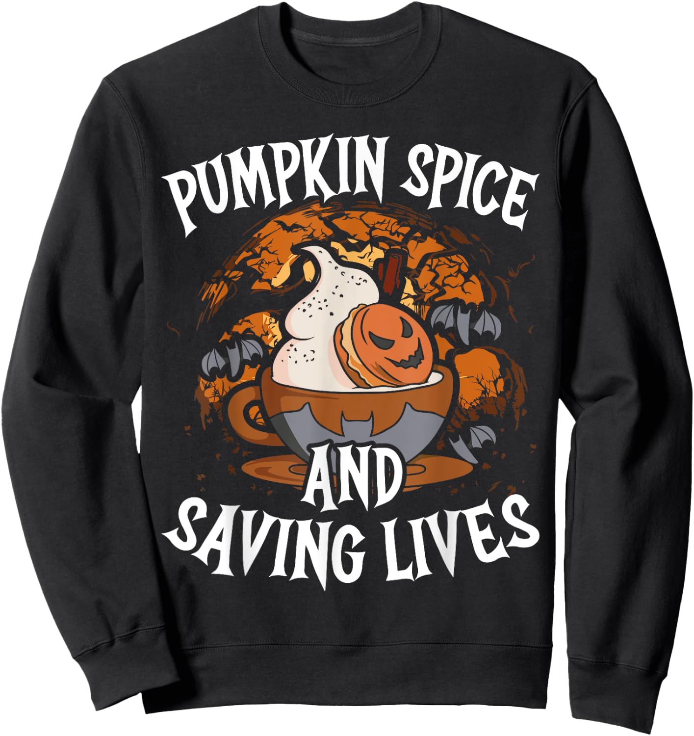 Medical Halloween Trick Or Treat Healthcare Doctor Nurse Sweatshirt - Sweatshirt | Black
