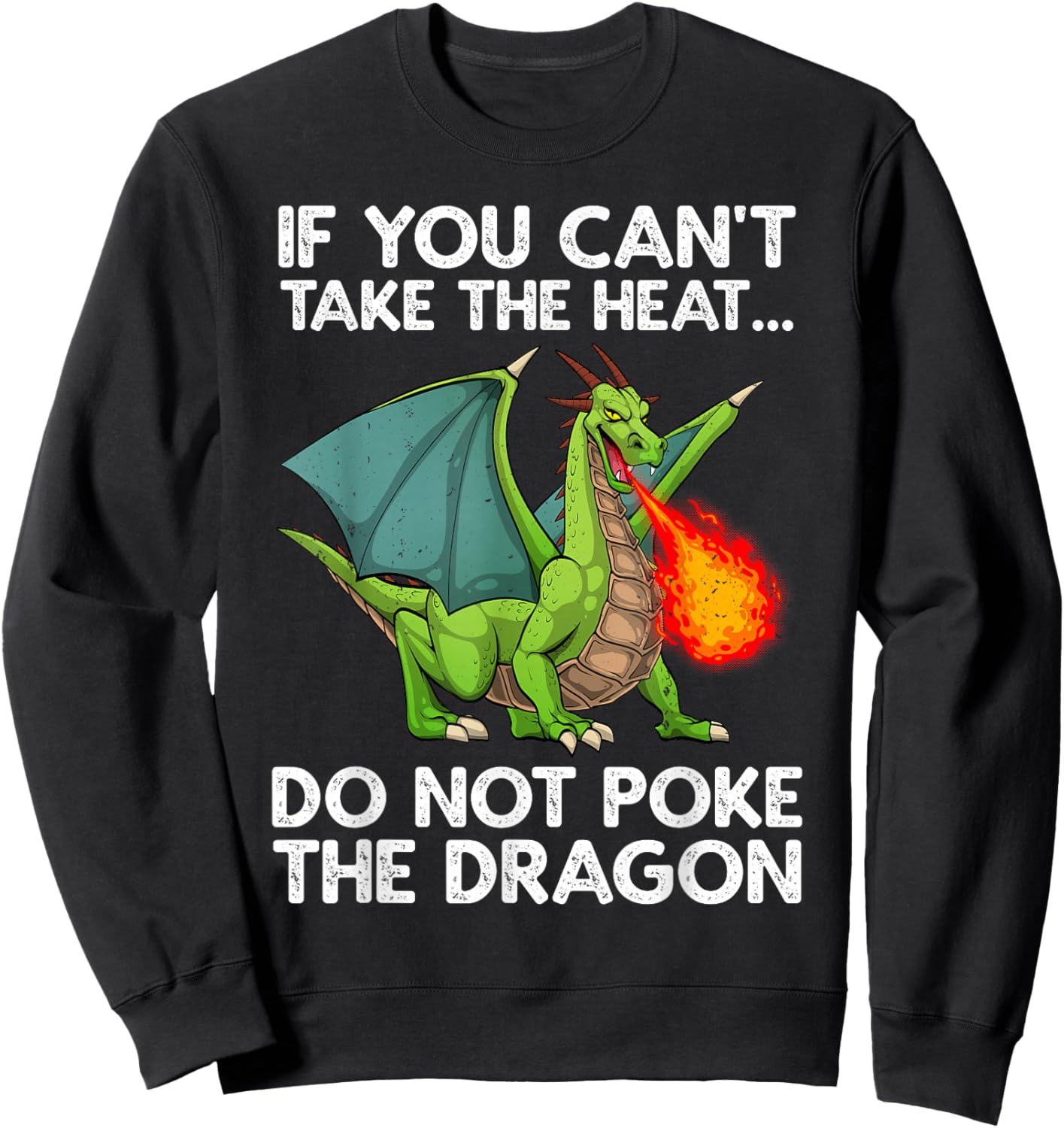 Cool Dragon Design Women Kids Mythical Dragon Lover Sweatshirt - Sweatshirt | Black