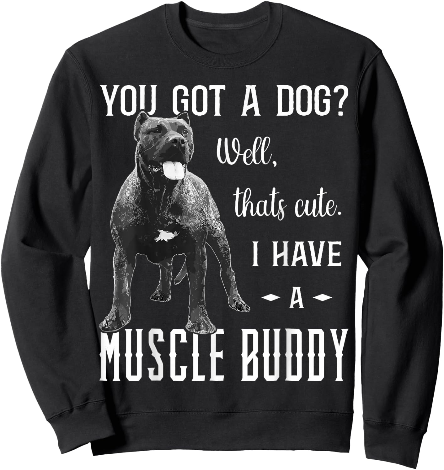 Perro De Presa Canario Collar Clothes Accessories Canary Dog Sweatshirt - Sweatshirt | Black