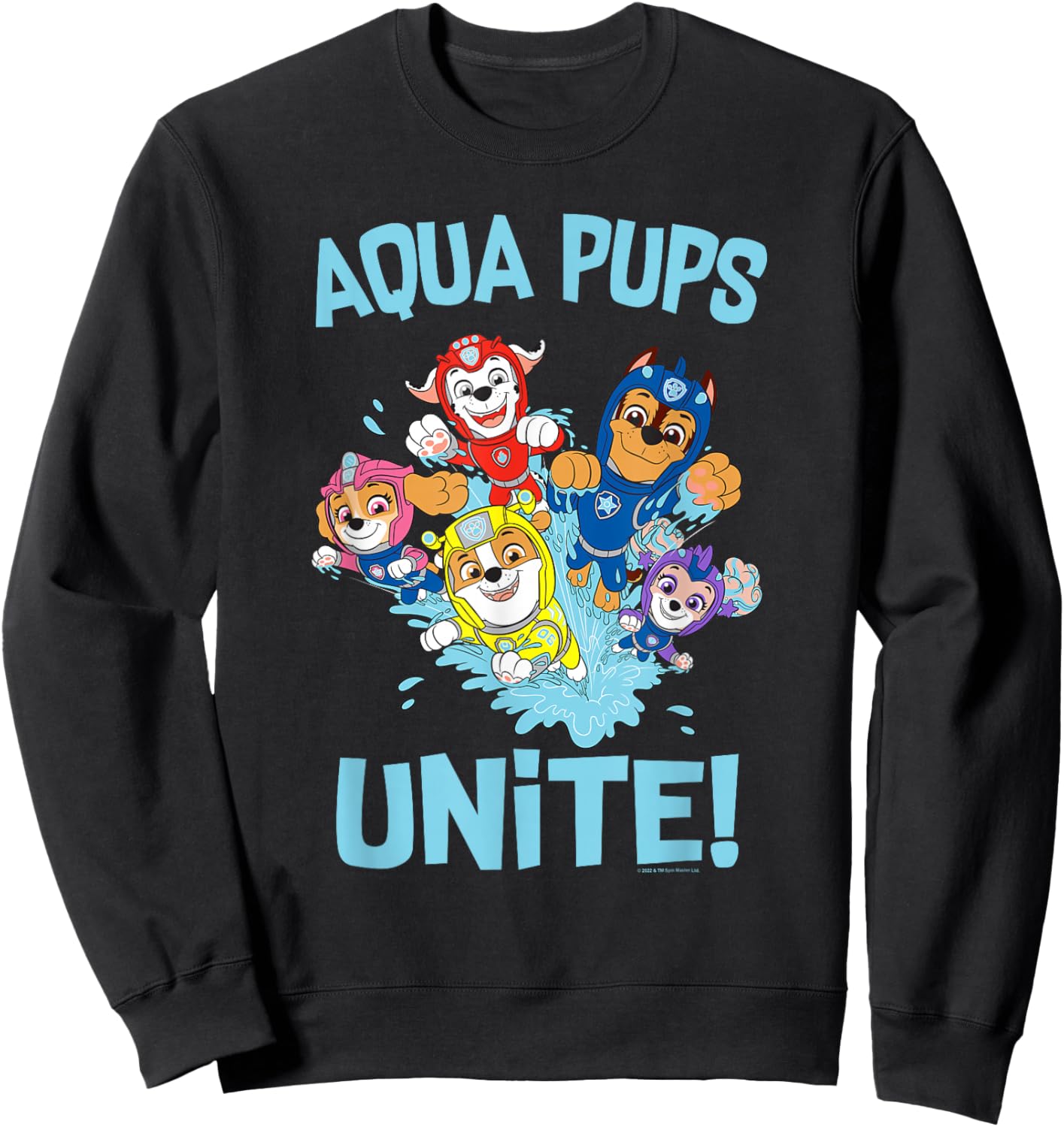 PAW Patrol Aqua Pups Making a Splash Sweatshirt - Sweatshirt | Black