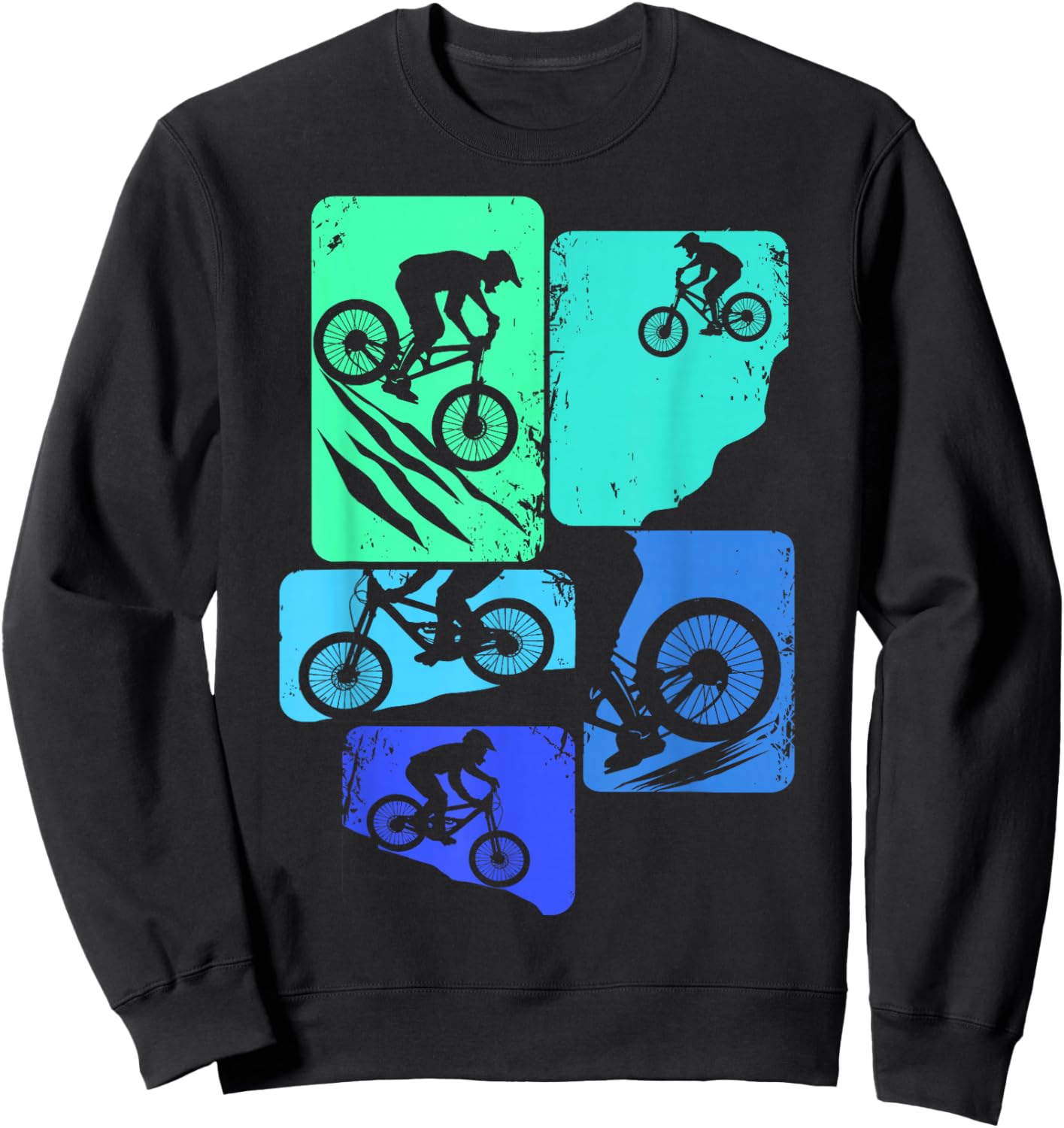 Mountain Bike Downhill Biker MTB Boys Children Sweatshirt - Sweatshirt | Black
