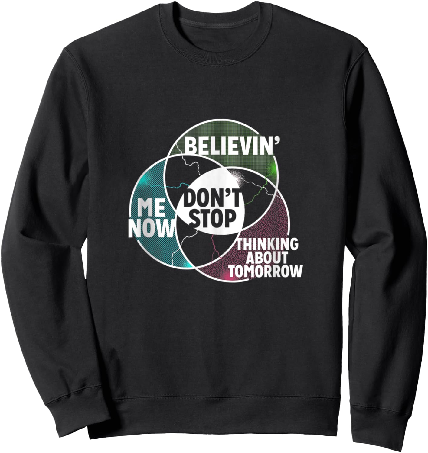 Venn Diagram Don't Stop Algebra Math Sweatshirt - Sweatshirt | Black