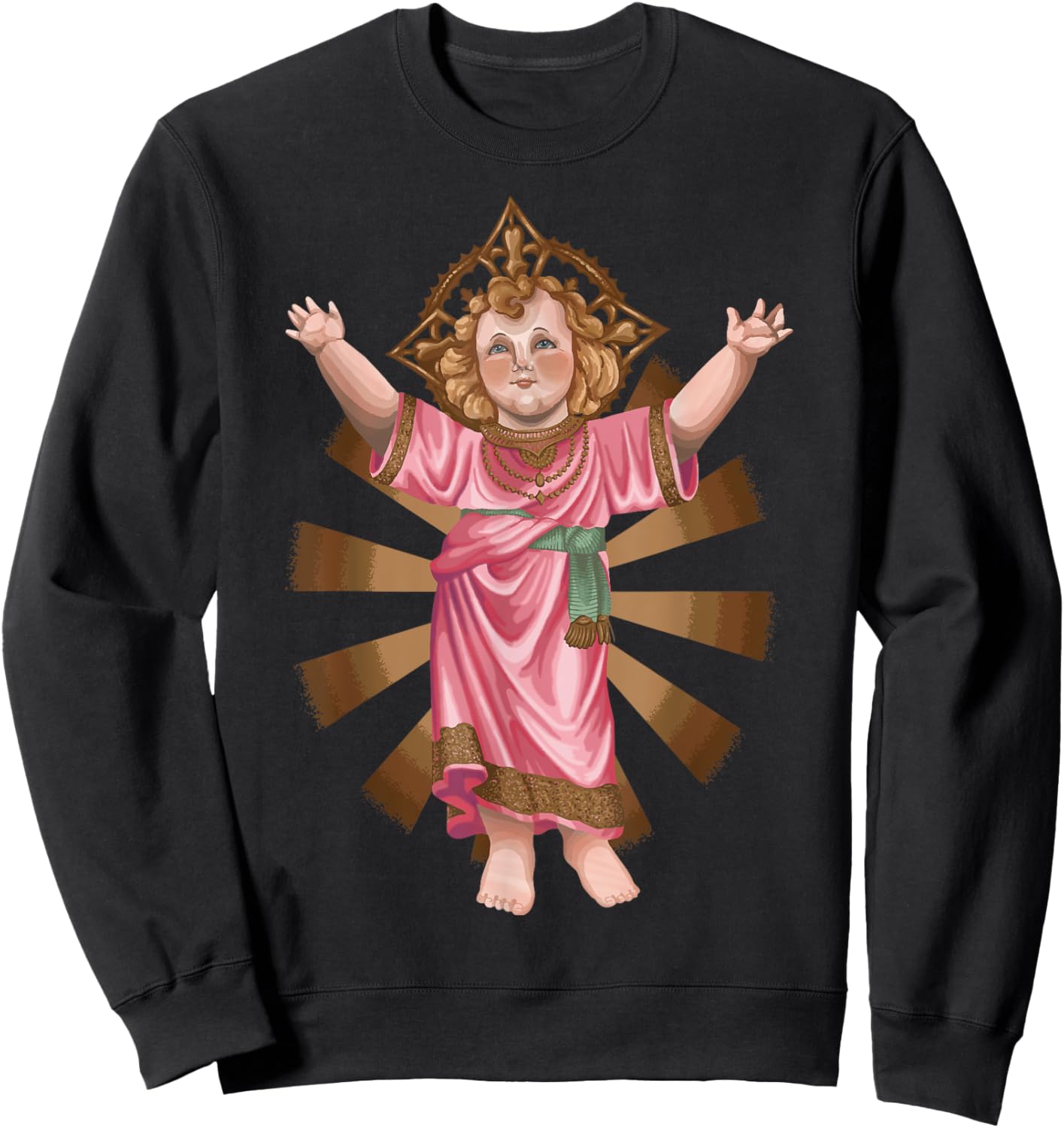 Divino Nino Jesus Catholic Sweatshirt - Sweatshirt | Black