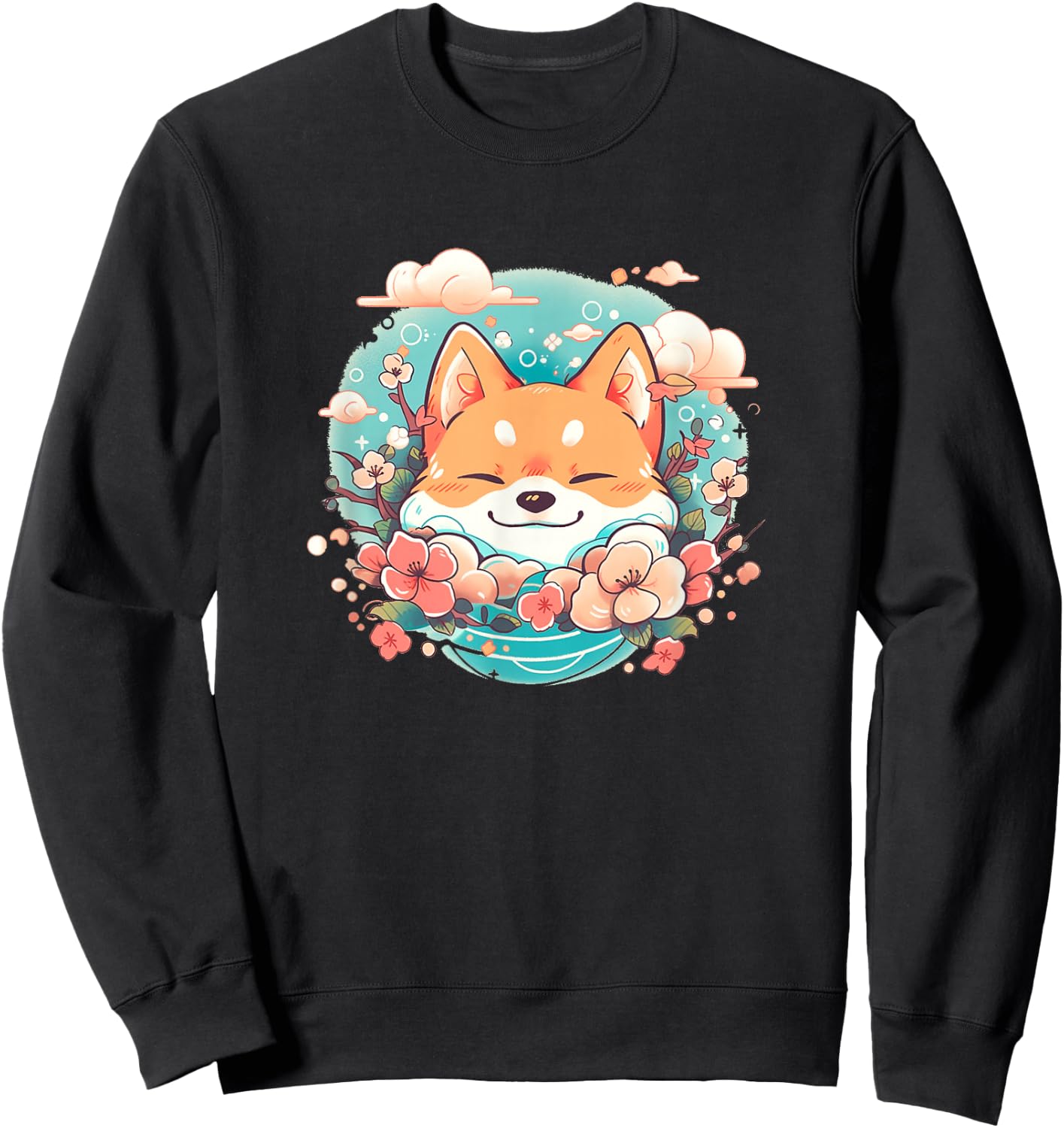 Cute Shiba Inu for Shiba Inu Lover Featuring a Inu Shiba Sweatshirt - Sweatshirt | Black