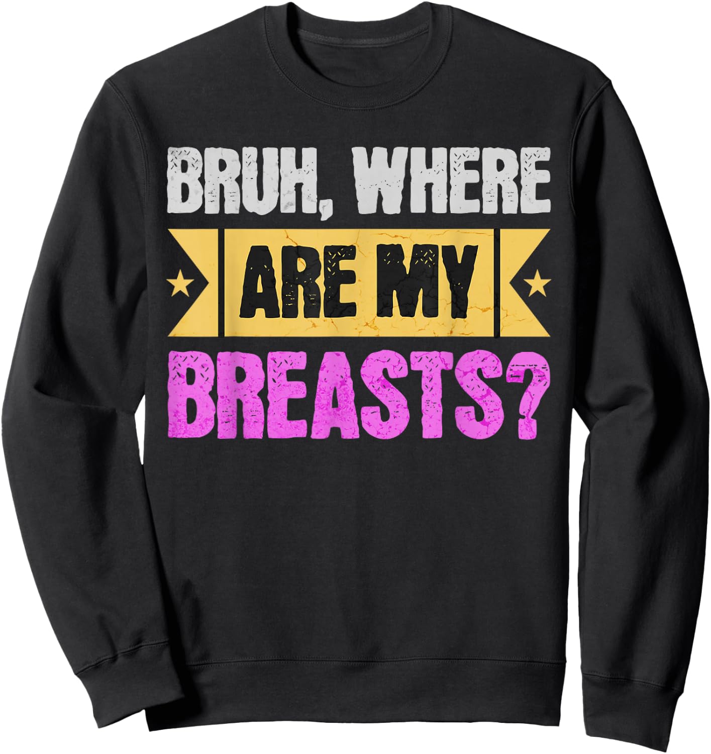 Funny Mastectomy And Breast Reduction Surgery Sweatshirt - Sweatshirt | Black