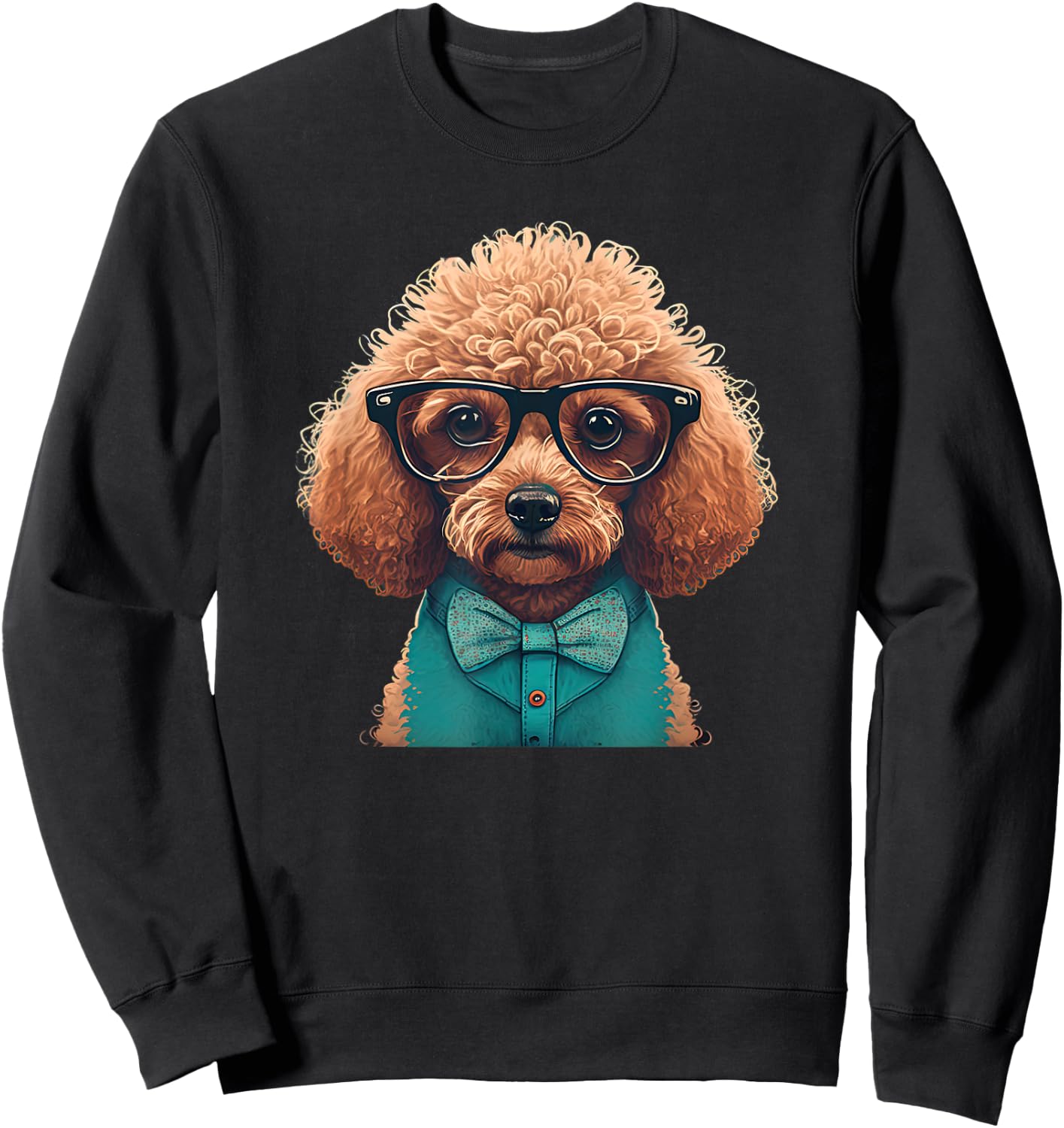 Funny Poodle Dog Miniature Poodle Toy Poodle Hipster Sweatshirt - Sweatshirt | Black