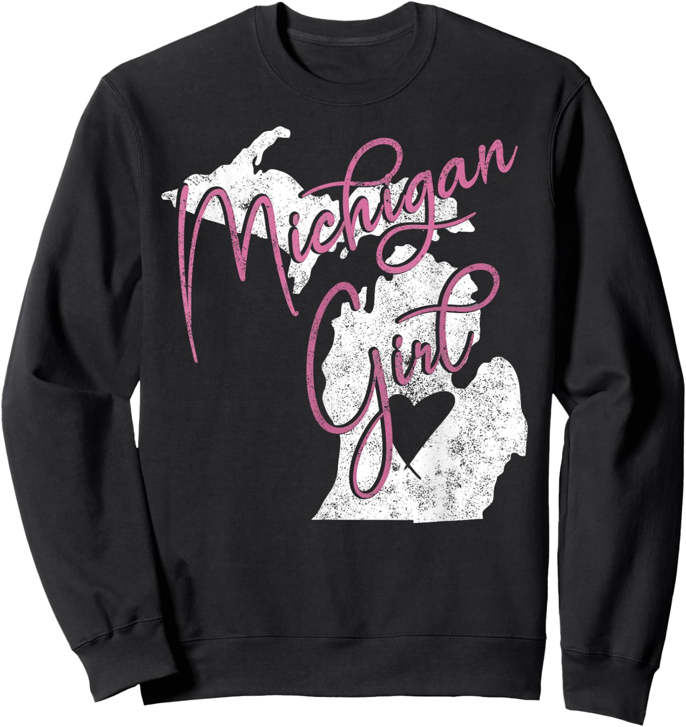 Michiganian Michigan Girl Great Lakes State Proud Yooper Sweatshirt - Sweatshirt | Black