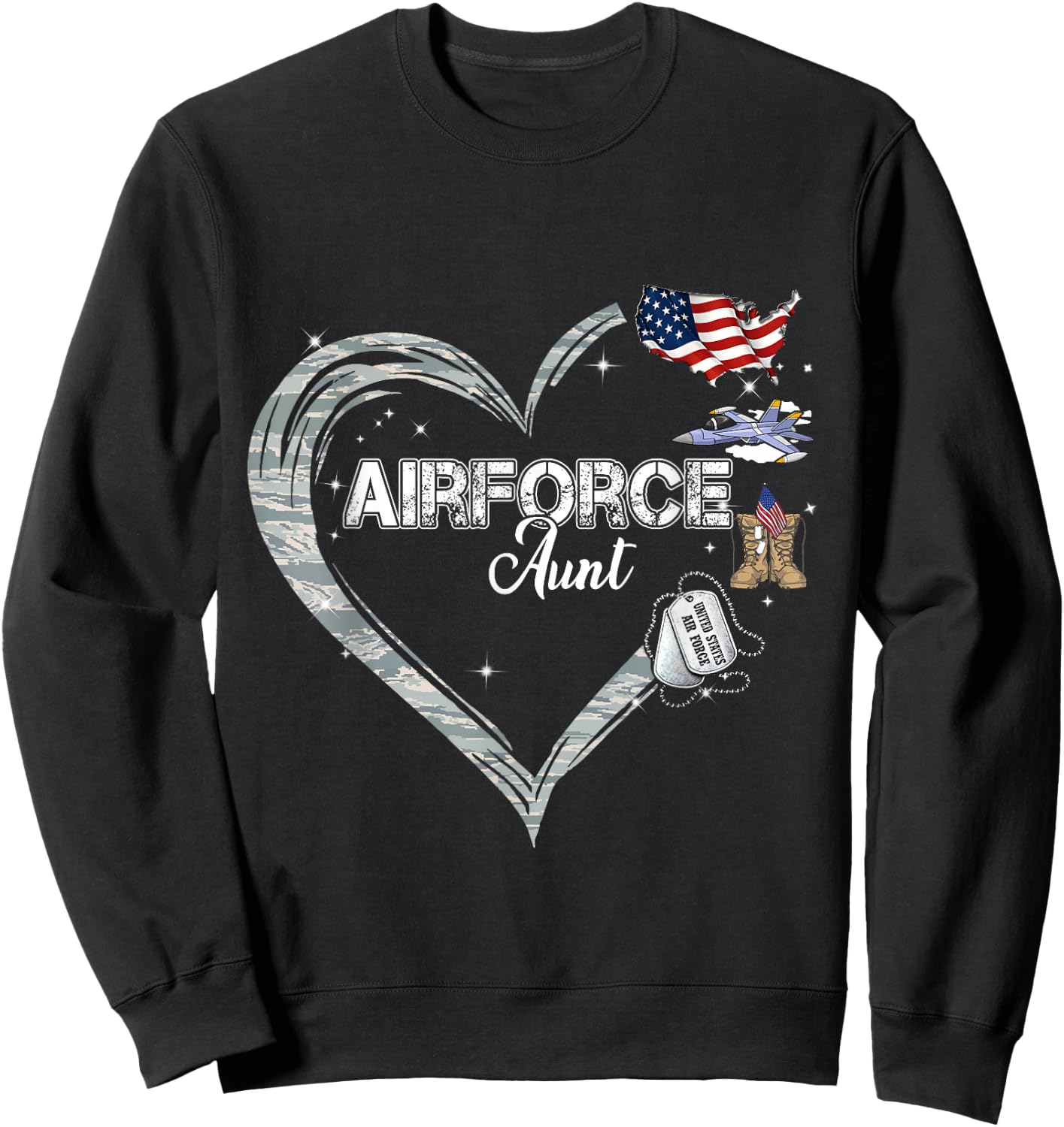 Military Family Sweatshirt - Sweatshirt | Black