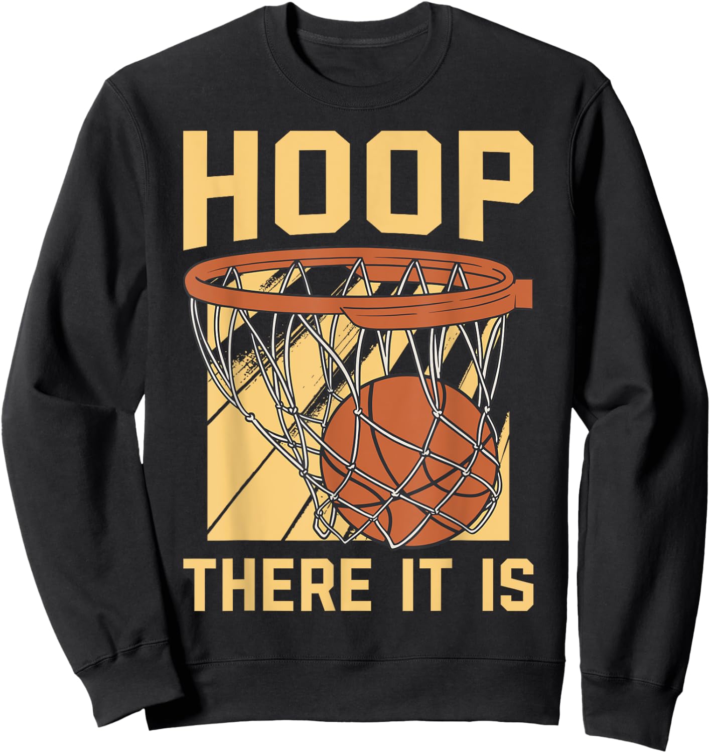 Hoop There It Is Sweatshirt - Sweatshirt | Black