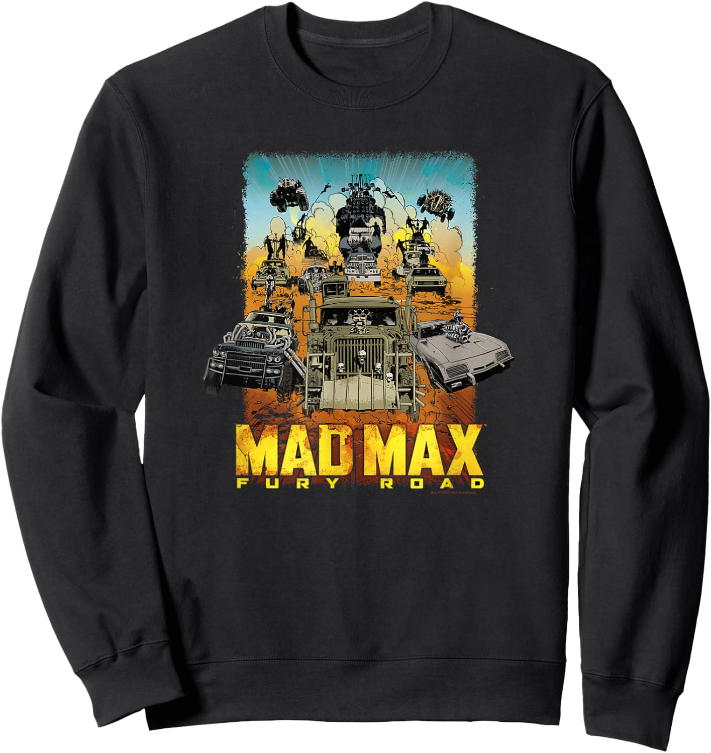 WB100 Mad Max Fury Road Post-Apocalyptic Wasteland Comic Sweatshirt - Sweatshirt | Black