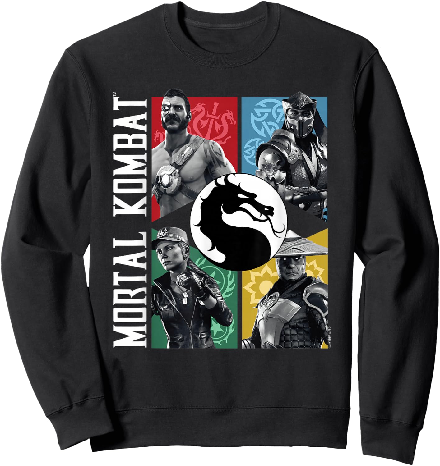 Mortal Kombat - Character Grid Sweatshirt - Sweatshirt | Black