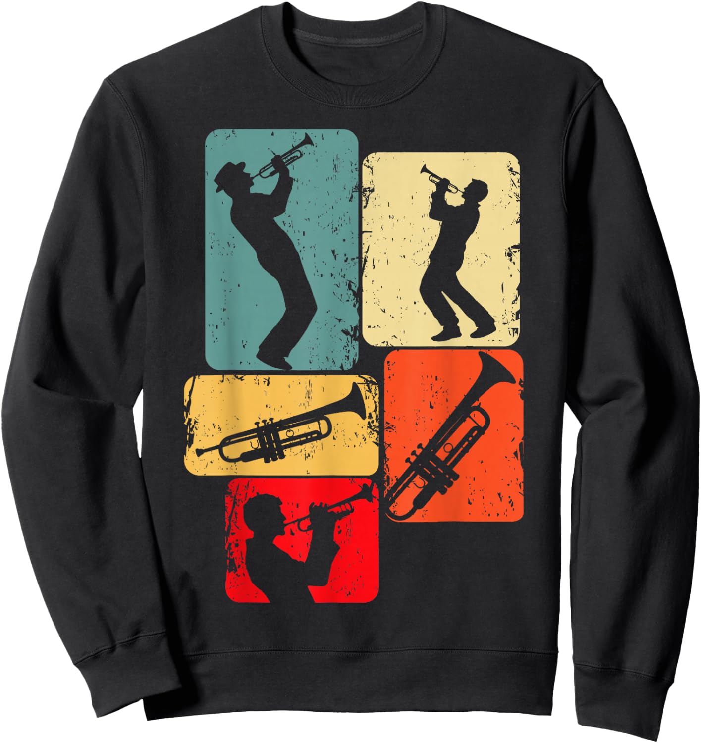 Trumpet Trumpeter Jazz Musician Boys Men Sweatshirt - Sweatshirt | Black