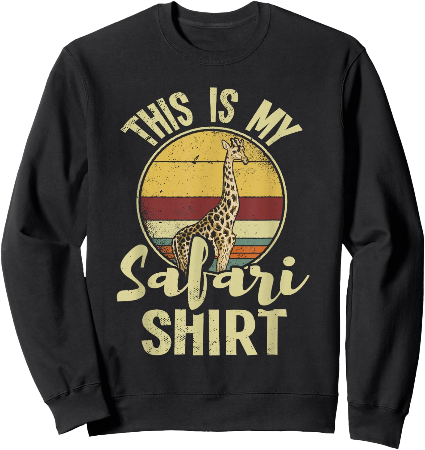 African Safari Family Vacation Zoo Animal Safari Squad Sweatshirt - Sweatshirt | Black