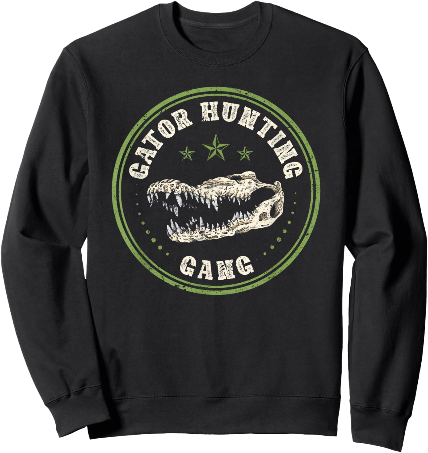Alligator Hunter, Gator Hunting Gang Sweatshirt - Sweatshirt | Black