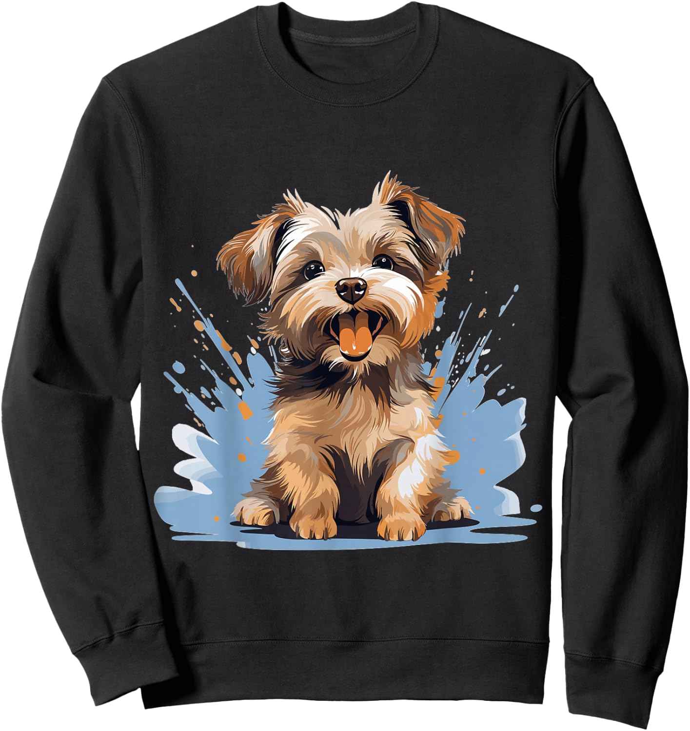 Morkie Dog Breed Pet Cute Graphic Sweatshirt - Sweatshirt | Black