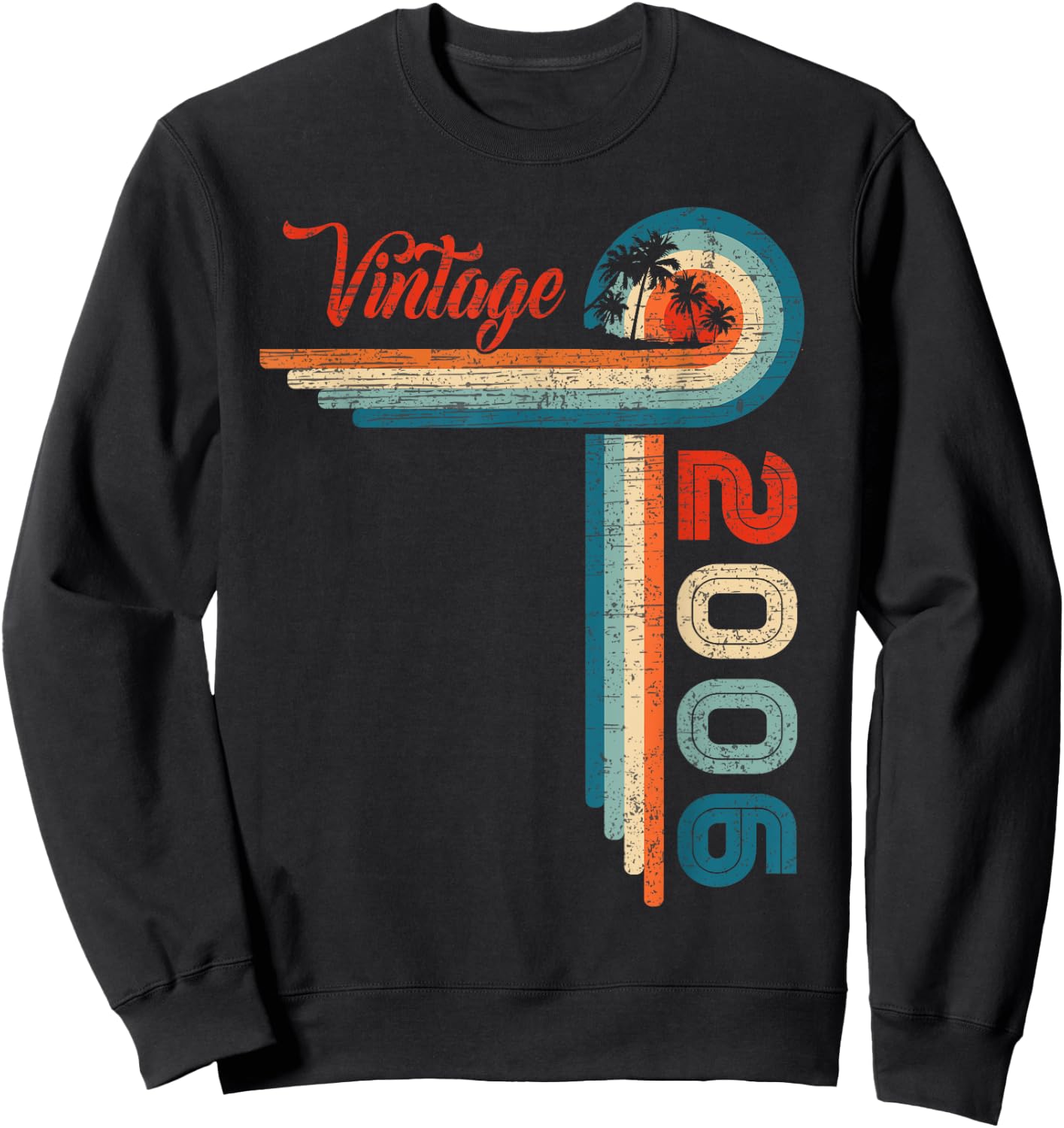 19 Year Old Retro 19 Birthday Gifts Vintage 2006 Sweatshirt - Sweatshirt | Black