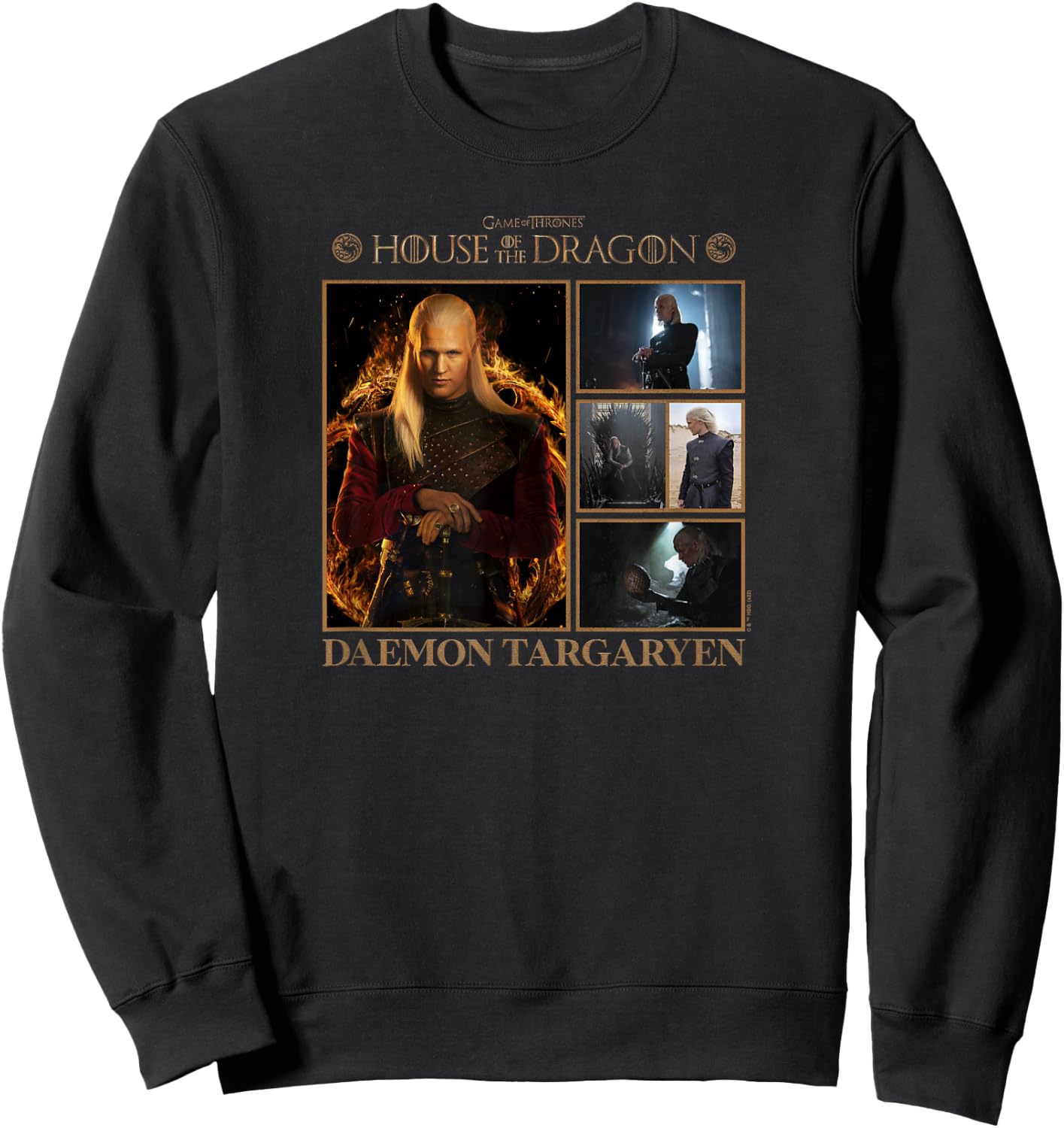 House of the Dragon Daemon Targaryen Photo Box Up Poster Sweatshirt - Sweatshirt | Black