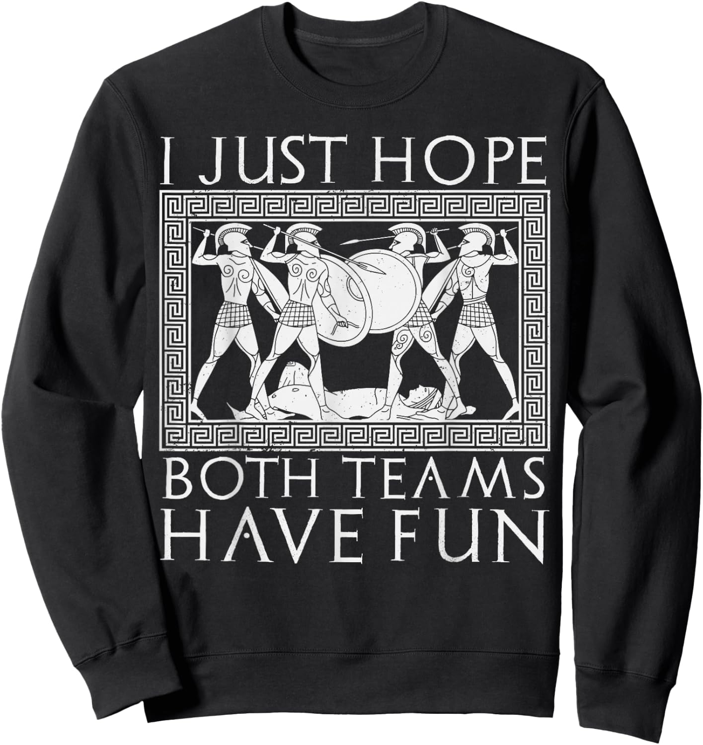 Funny Ancient Greece Mythology History Teacher Sport Lover Sweatshirt - Sweatshirt | Black