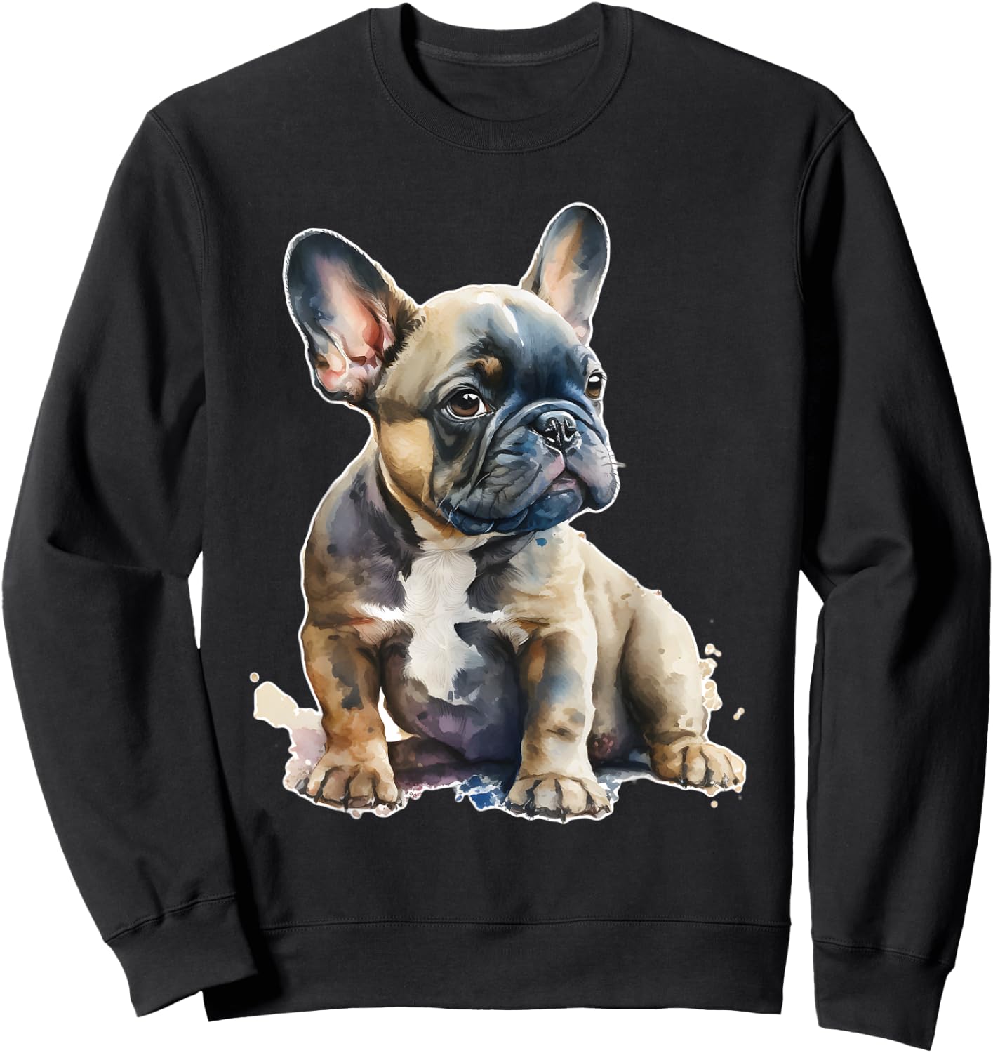 French Bulldog Kids Clothes Frenchie Dad Mom Sweatshirt - Sweatshirt | Black