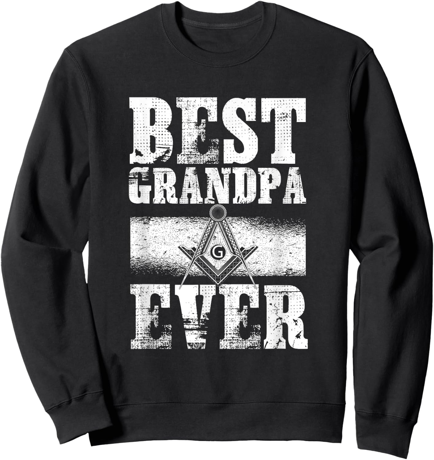Best Grandpa Ever Masonry Freemasonry Masonic Freemason Sweatshirt - Sweatshirt | Black