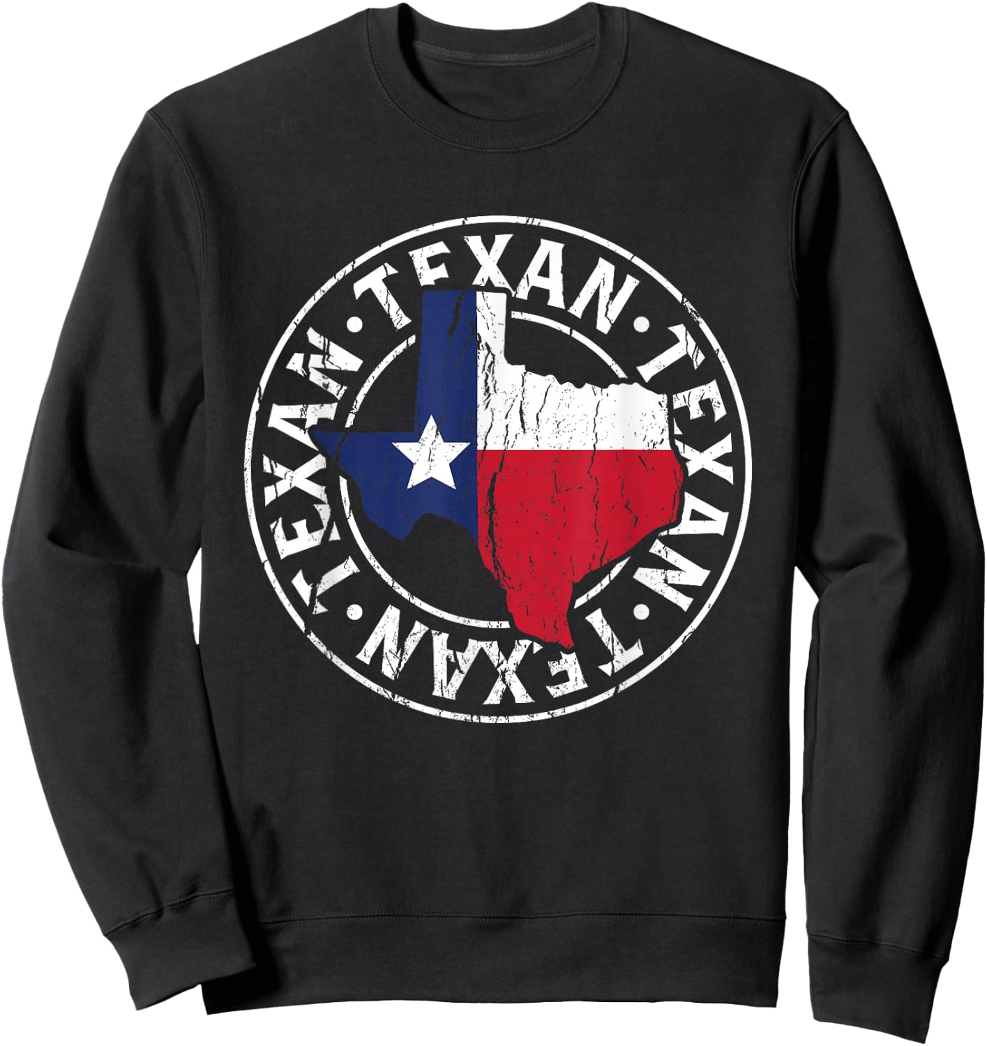 Texaner Proud Texas Texan Sayings Sweatshirt - Sweatshirt | Black