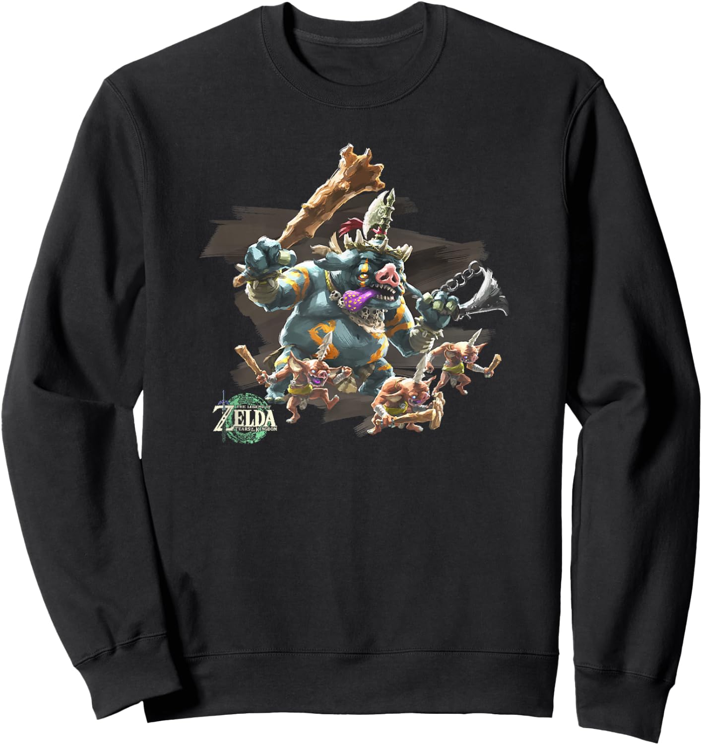 The Legend of Zelda Tears of The Kingdom Boss Bokoblin Sweatshirt - Sweatshirt | Black