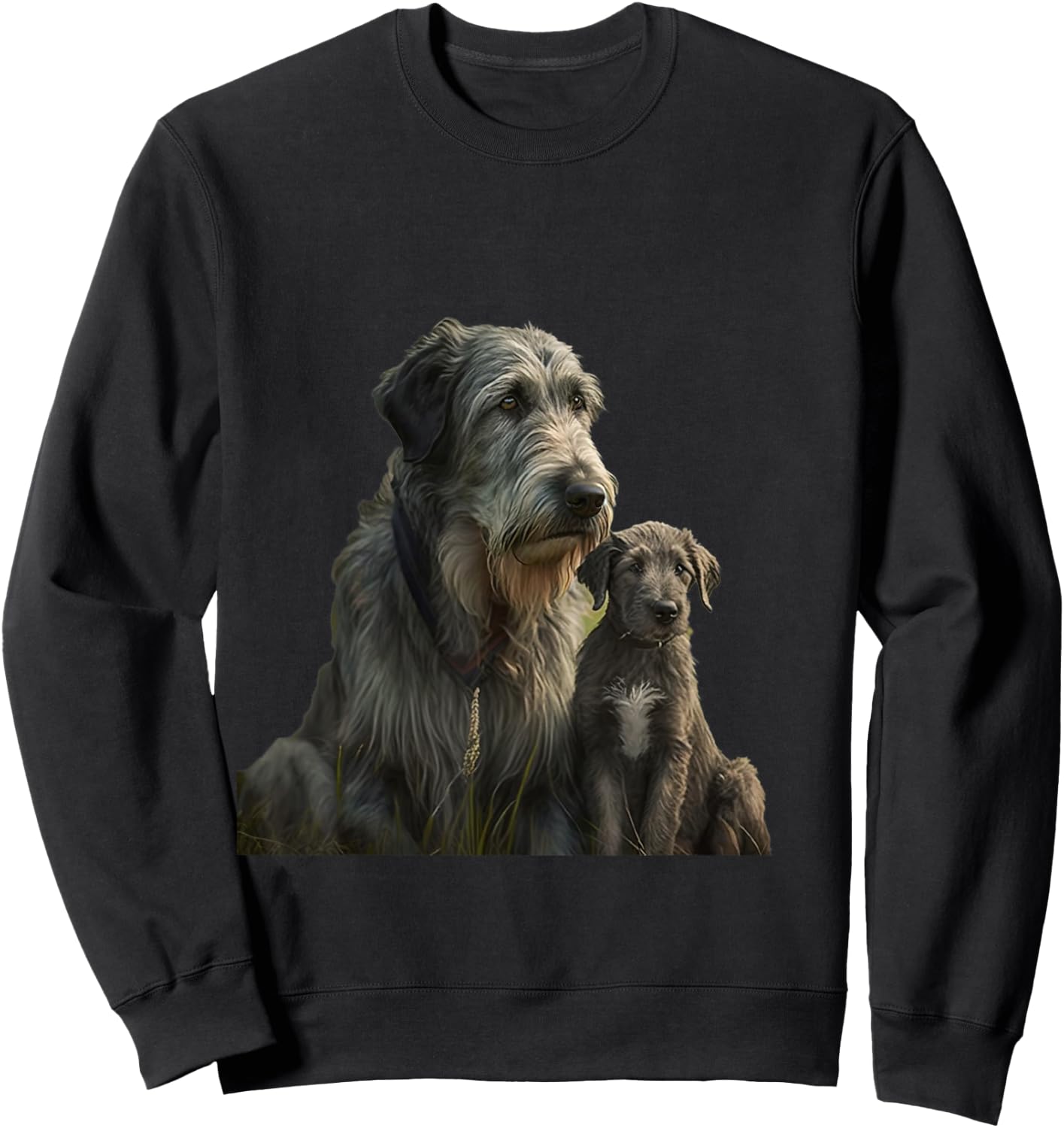 Irish Wolfhound Fathers Day - Irish Wolfhound Sweatshirt - Sweatshirt | Black