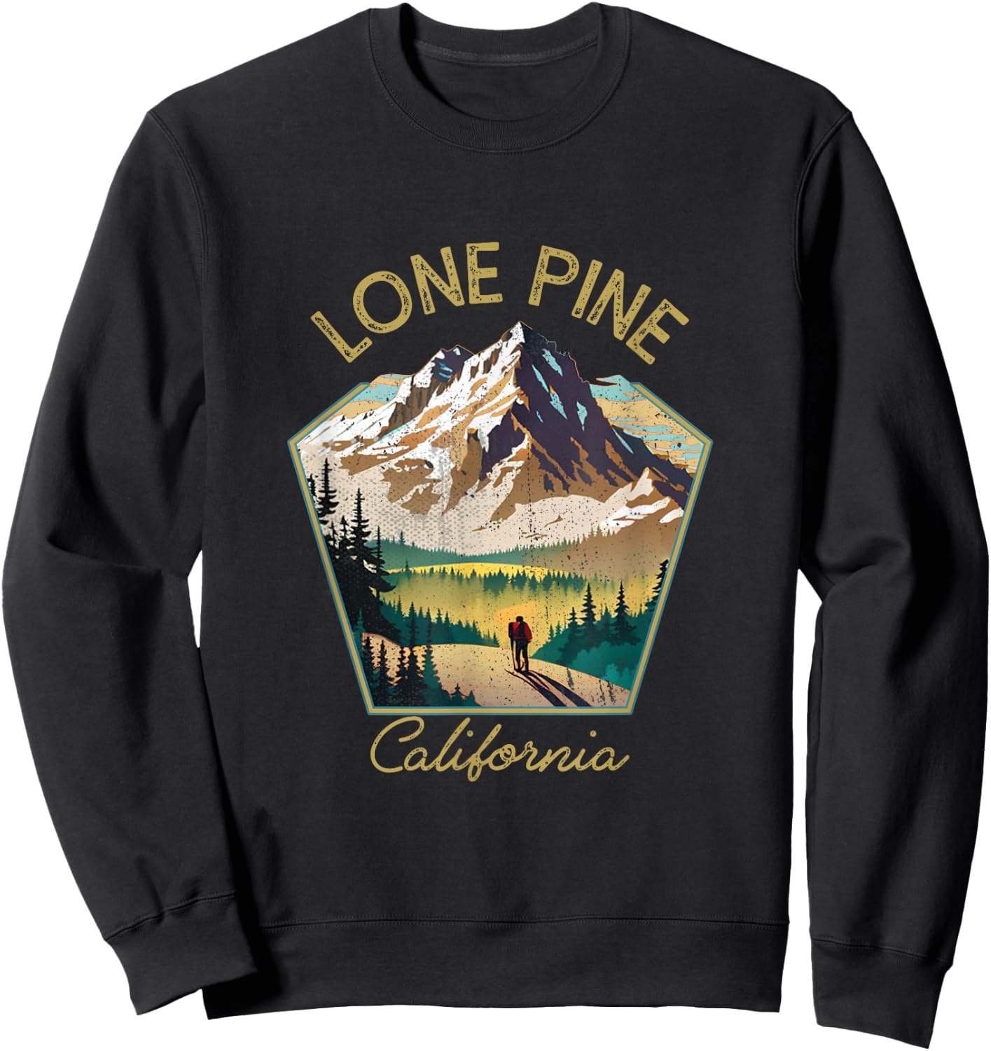 Lone Pine Retro Clothing - Lone Pine Souvenir Sweatshirt - Sweatshirt | Black