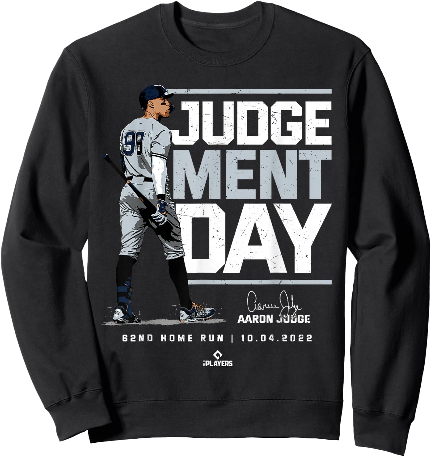 Aaron Judge Judgement Day Aaron Judge New York MLBPA Sweatshirt - Sweatshirt | Black