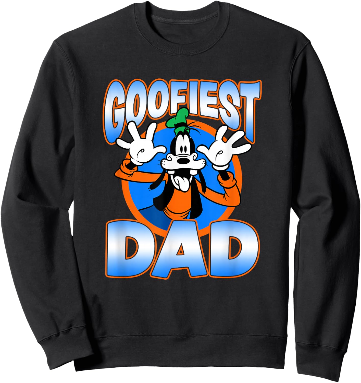 Disney Mickey and Friends Father's Day Goofiest Dad Vintage Sweatshirt - Sweatshirt | Black