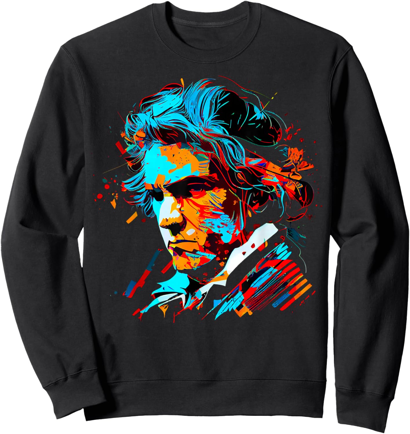 Pop Art Ludwig van Beethoven Music Composer Sweatshirt - Sweatshirt | Black