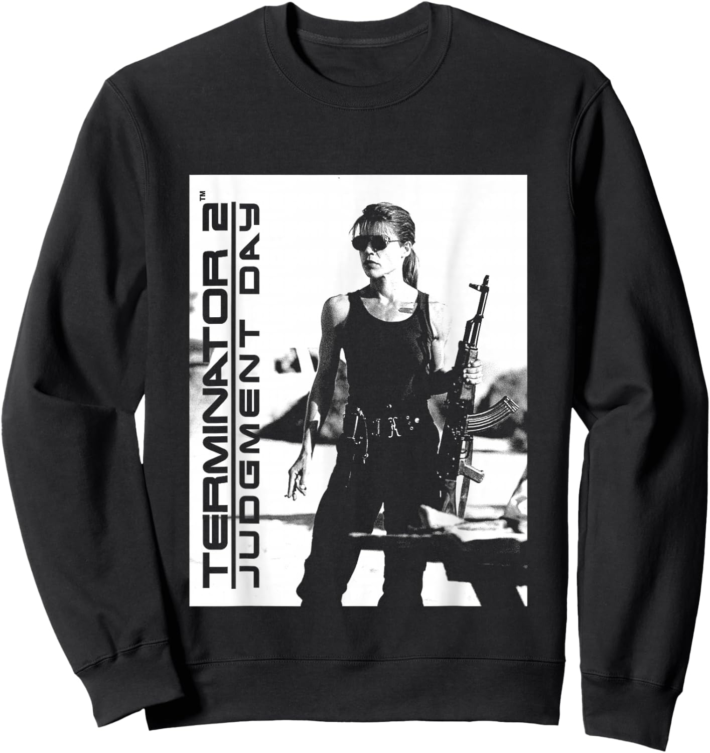 Terminator 2 Judgement Day Sarah Connor Sweatshirt - Sweatshirt | Black