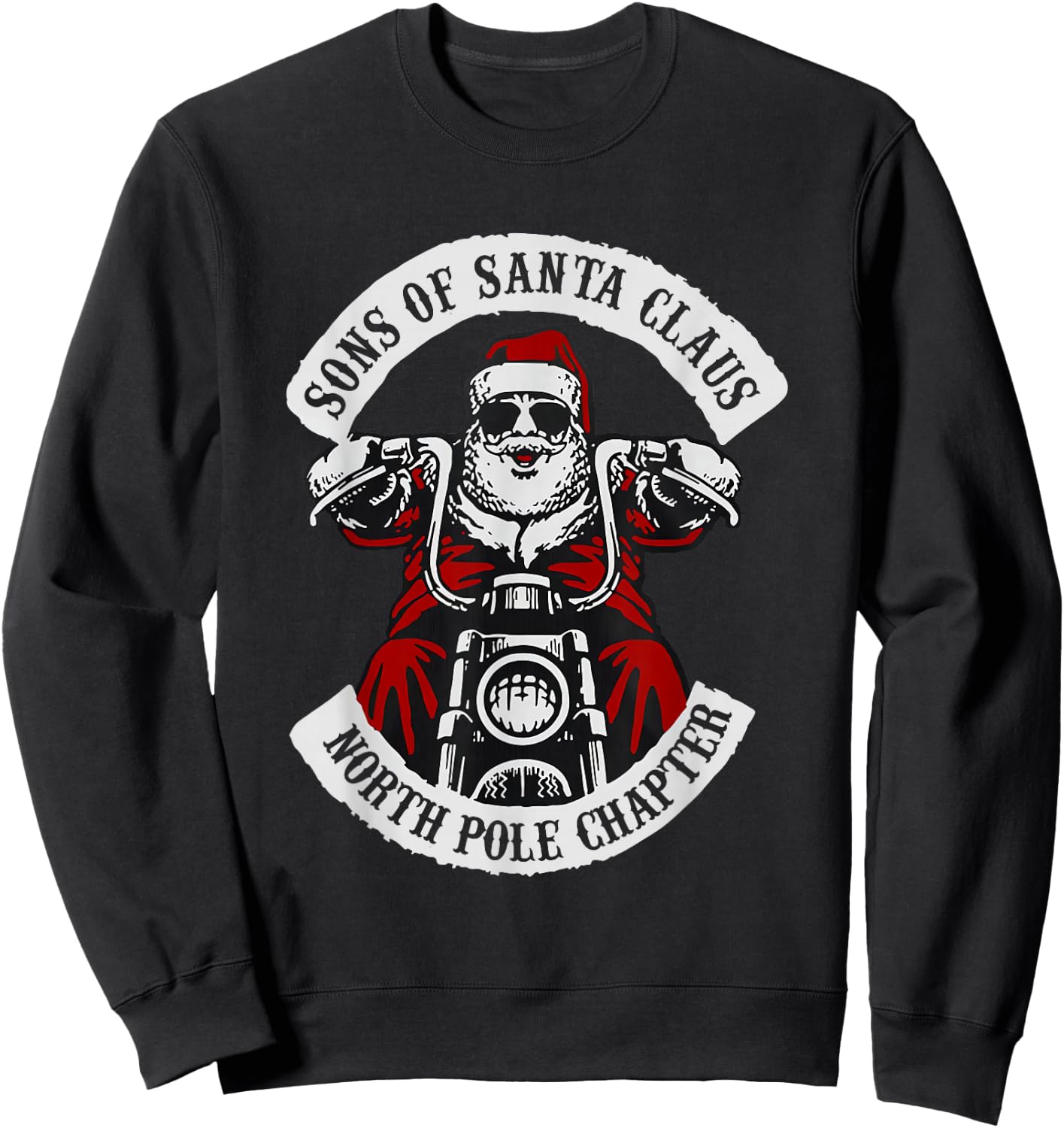 Sons Of Santa Claus North Pole Chapter Christmas Sweatshirt - Sweatshirt | Black
