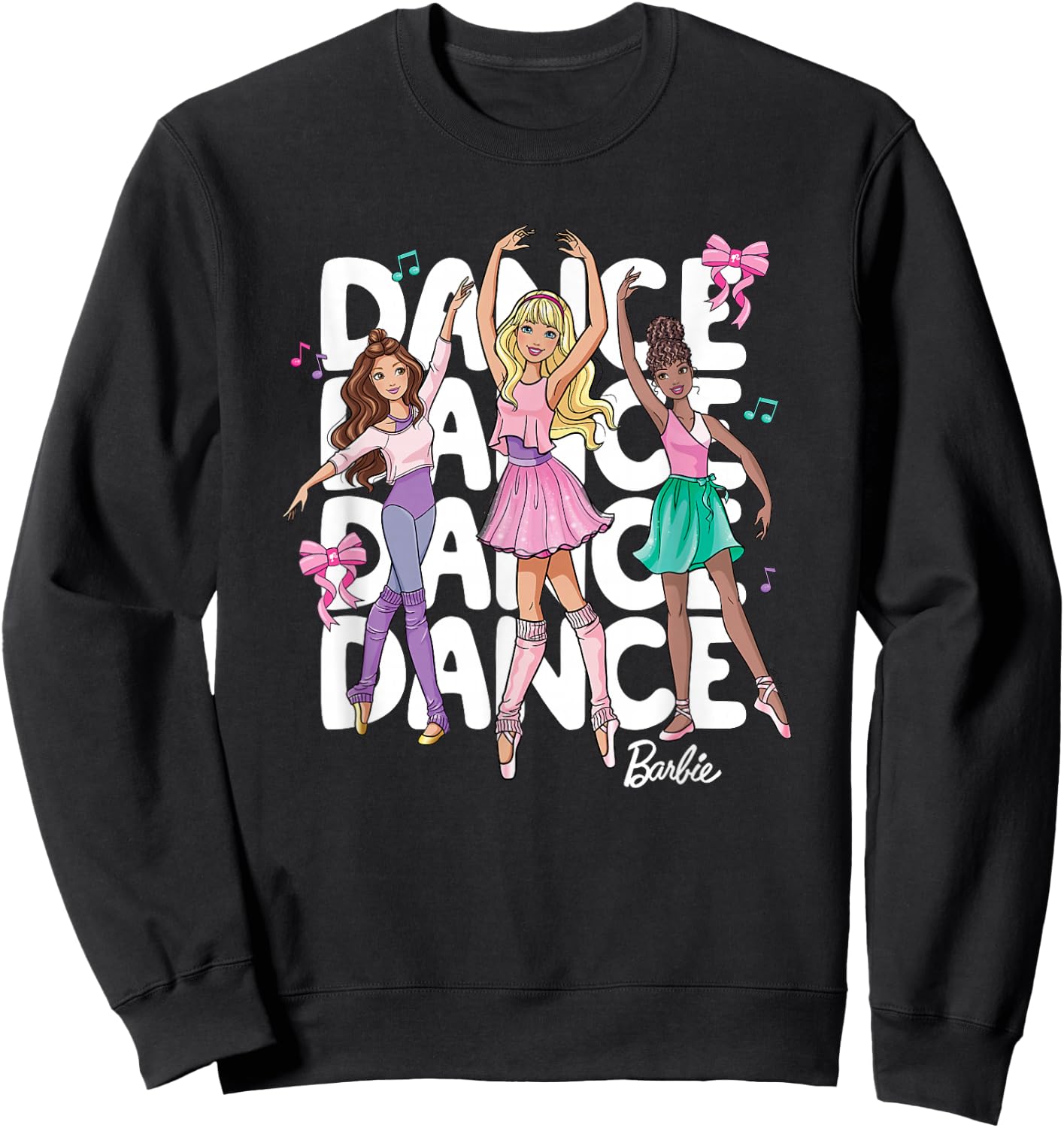 Barbie - Dance Stacked Sweatshirt - Sweatshirt | Black