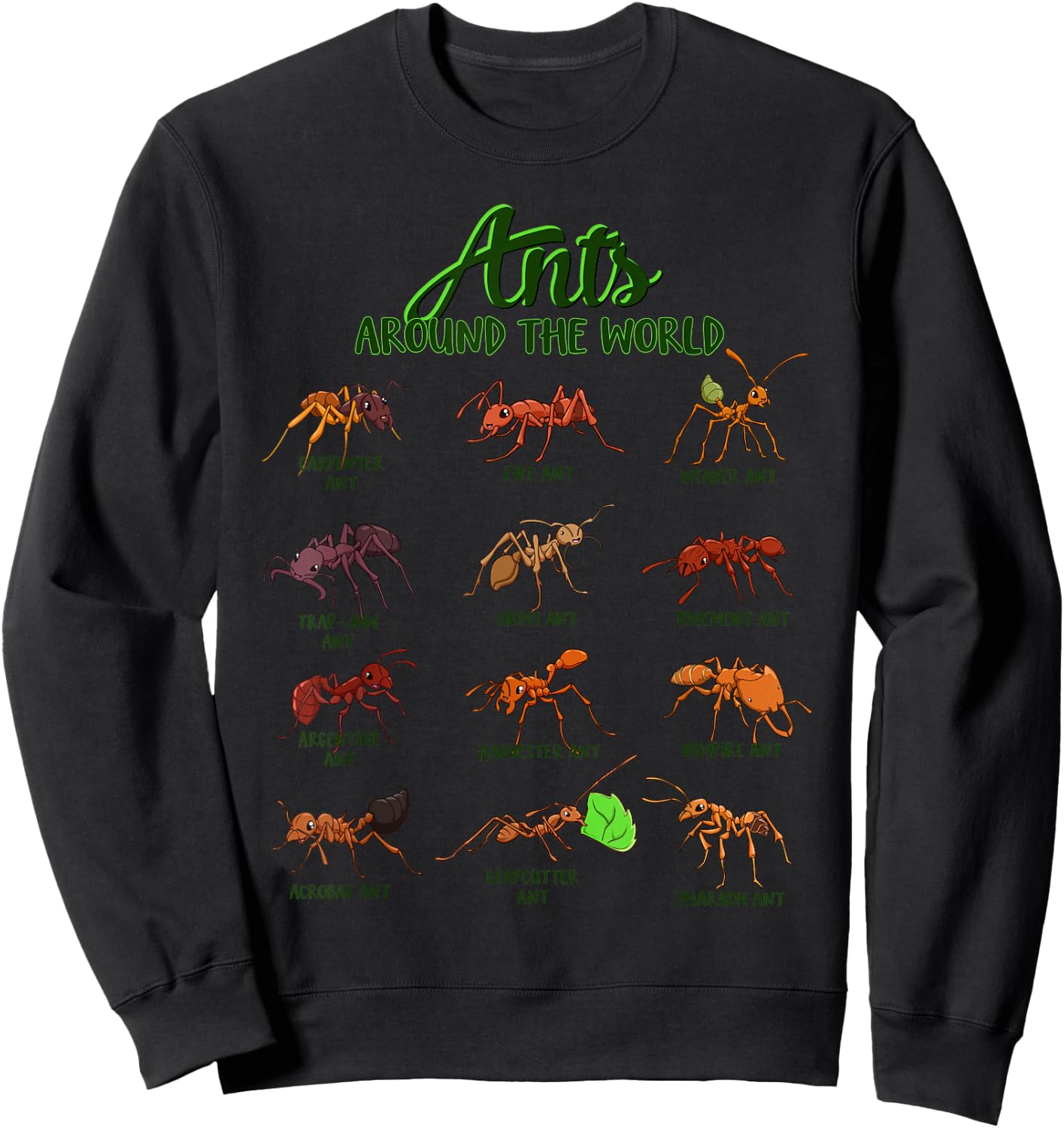 Ants of the World - Ants Sweatshirt - Sweatshirt | Black