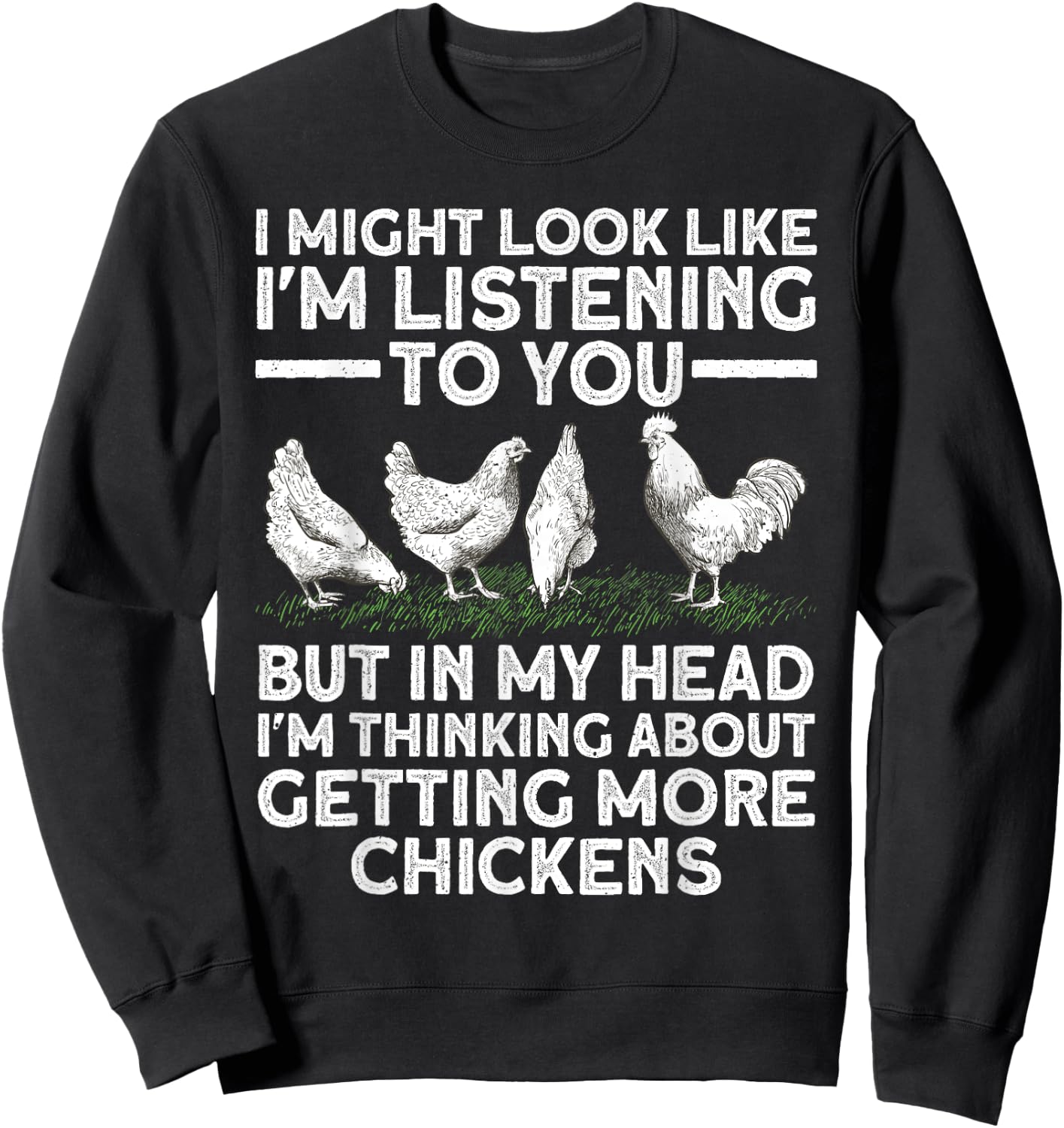 Best Chicken Art Women Rooster Farm Chicken Farmer Sweatshirt - Sweatshirt | Black