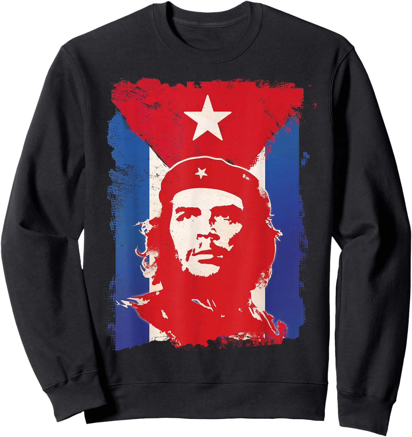 Che Guevara Shirt Cuba Flag Cuban Heritage Revolution Rebel Sweatshirt - Sweatshirt | Black