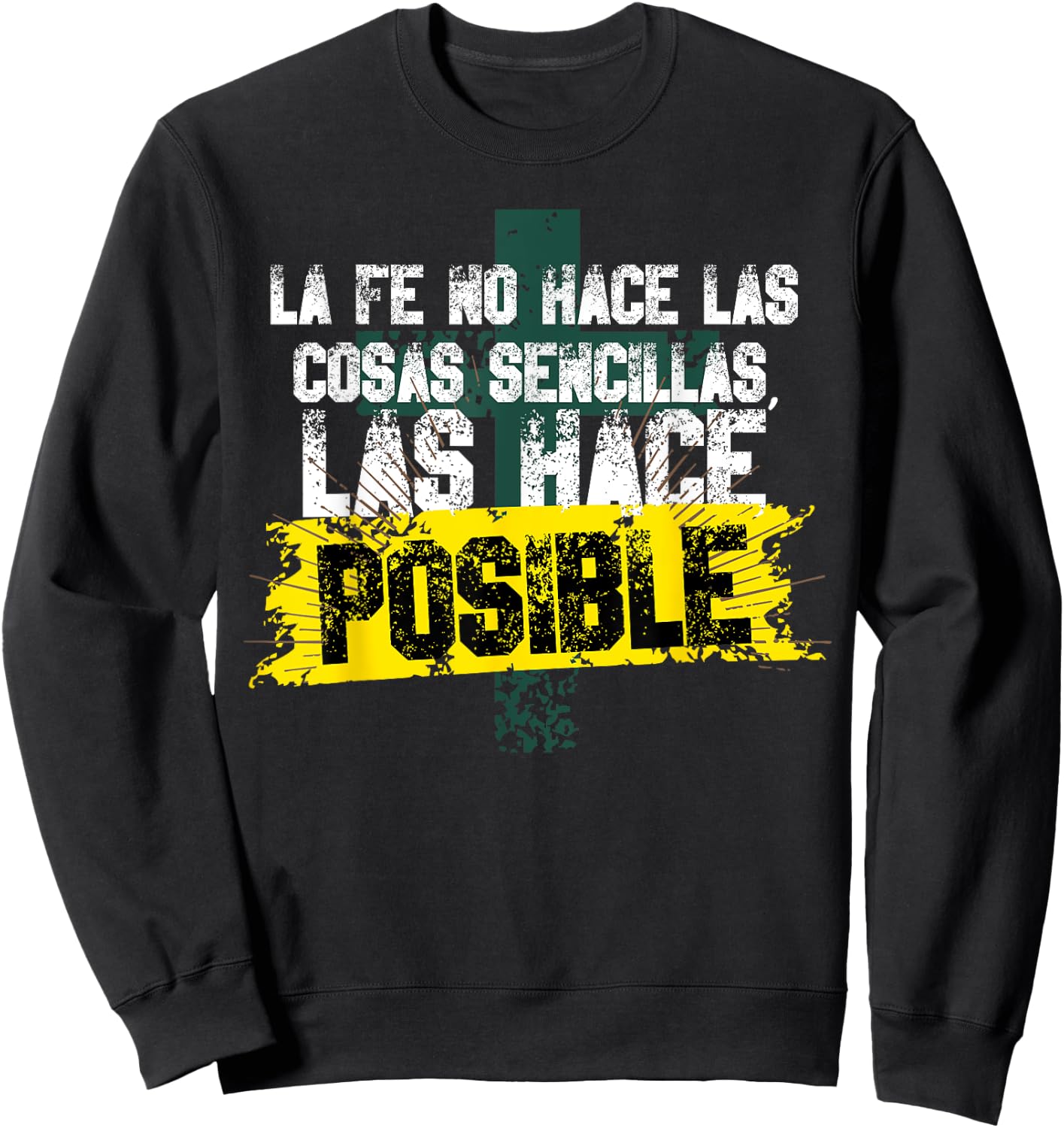 Regalo Cristiano En Espanol Spanish Christian Sweatshirt - Sweatshirt | Black