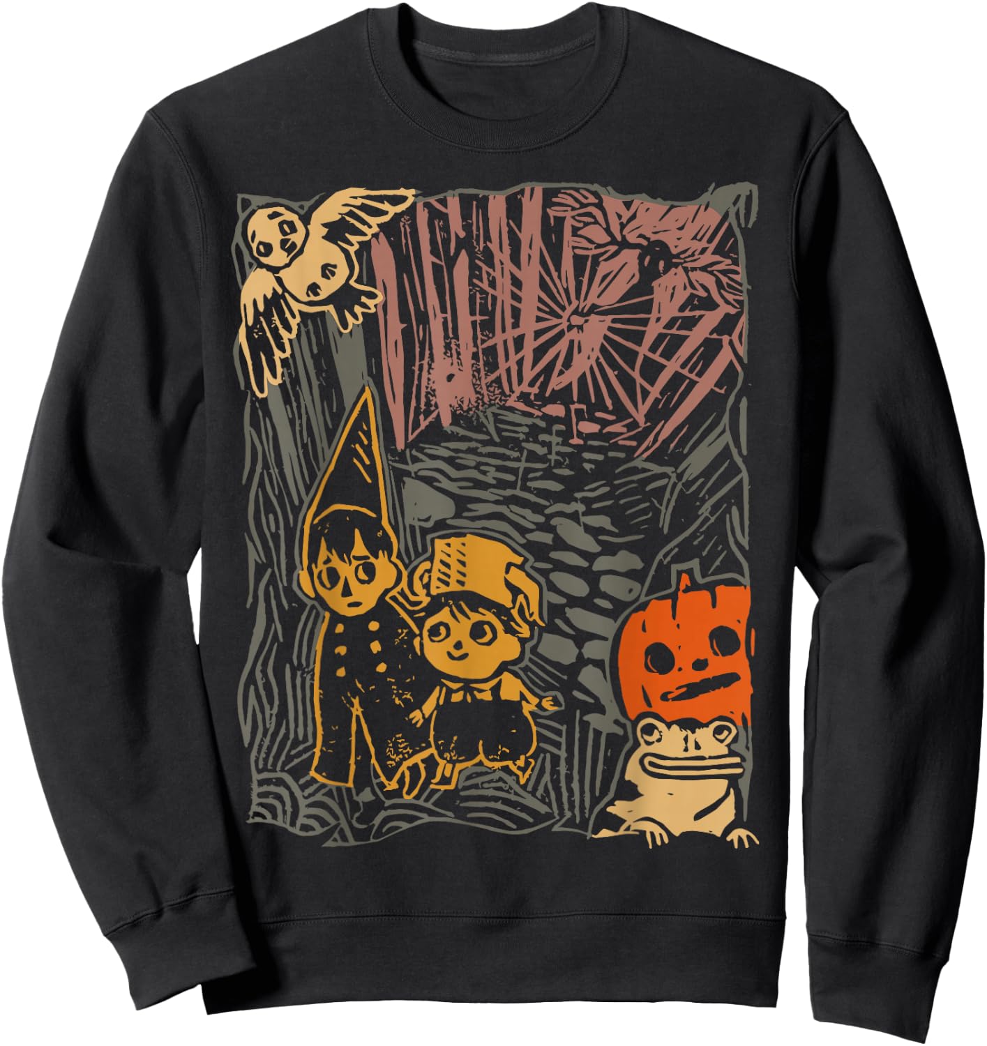 Spooky Pottsfield Harvest Festival Pumpkin Vibes Halloween Sweatshirt - Sweatshirt | Black