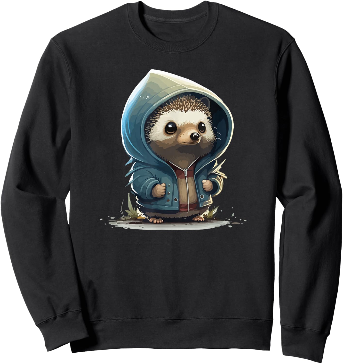 Retro Hedgehog Sweatshirt - Sweatshirt | Black