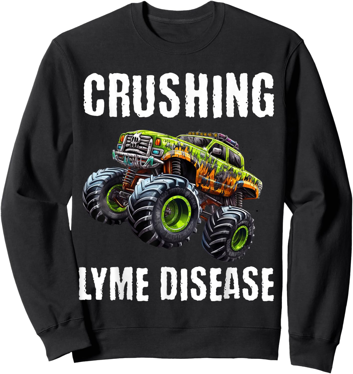 Lyme Disease Awareness Kids Boys Sweatshirt - Sweatshirt | Black