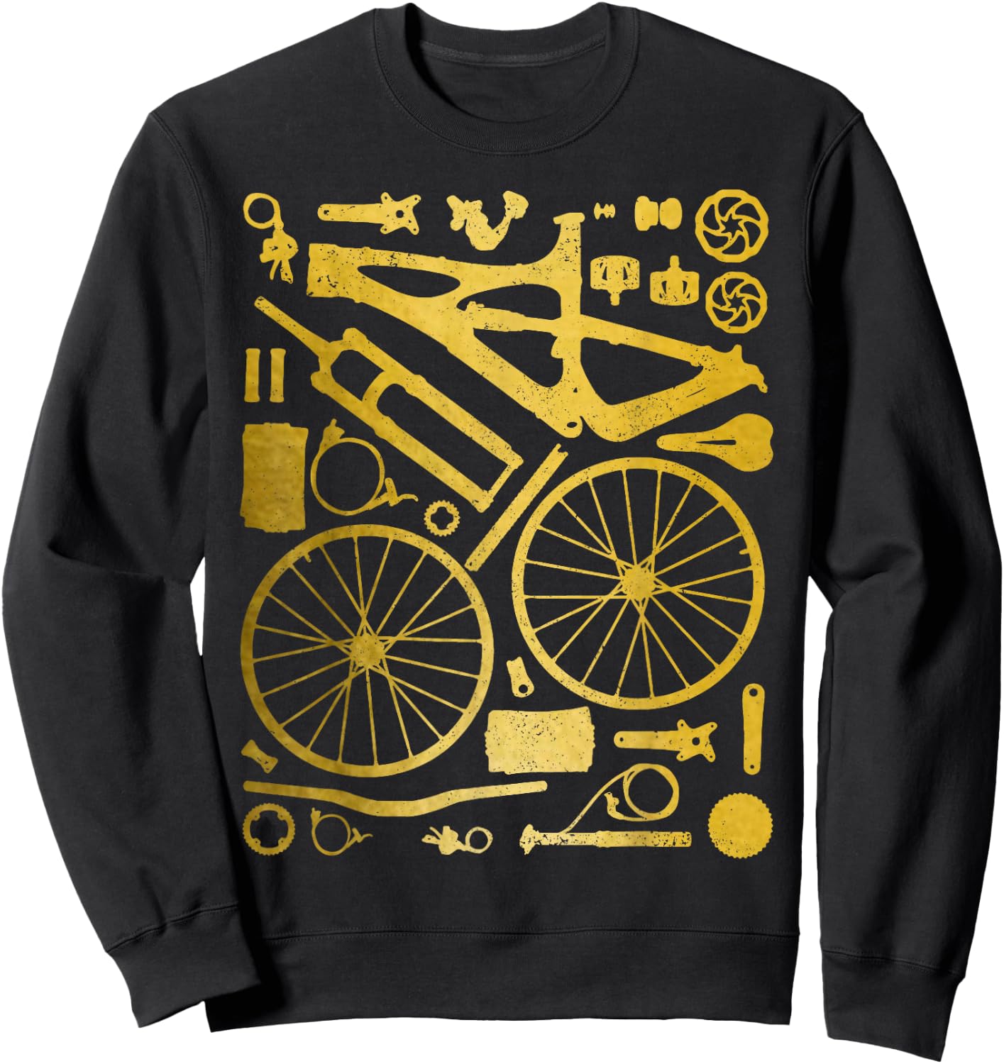 Mountain Bike MTB Cycling Bicycle Parts Mountain Bike Sweatshirt - Sweatshirt | Black