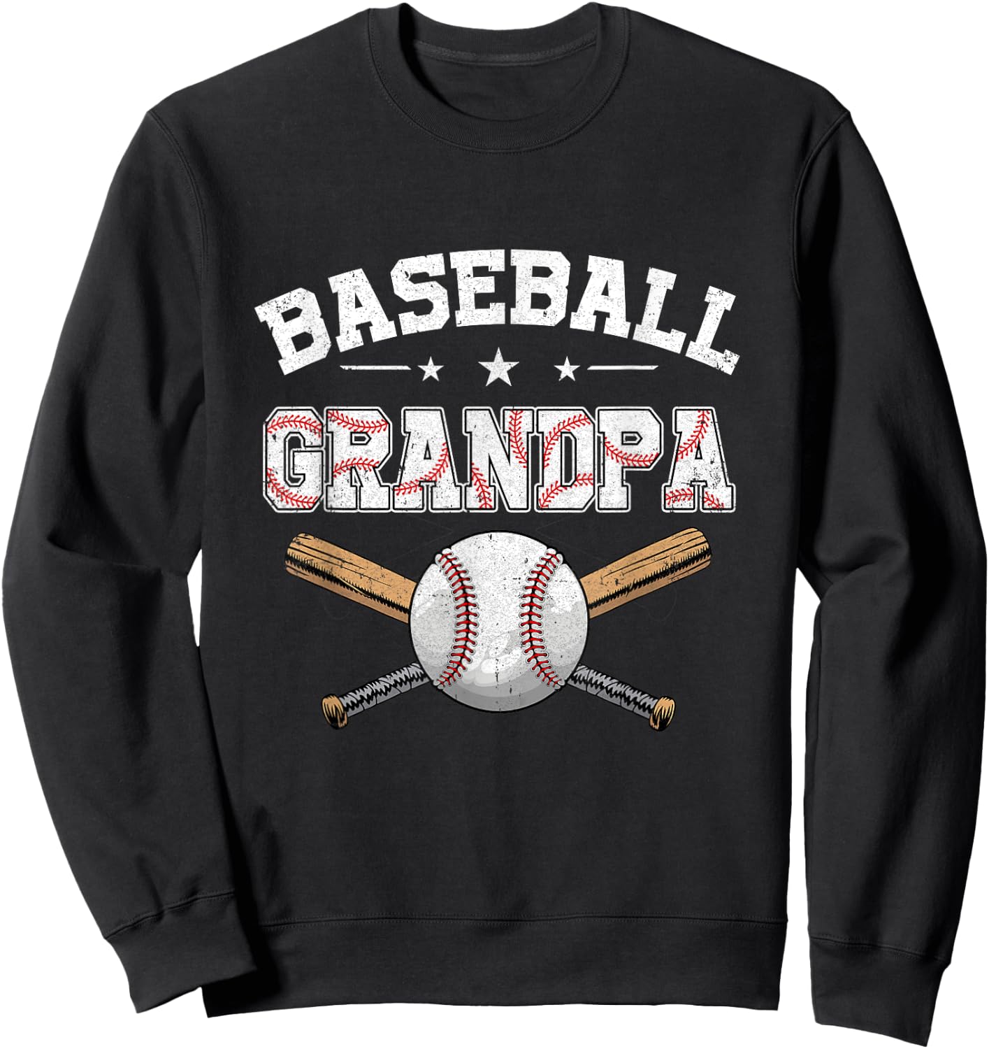 Baseball Grandpa For Fathers Day Baseball Lovers Sweatshirt - Sweatshirt | Black