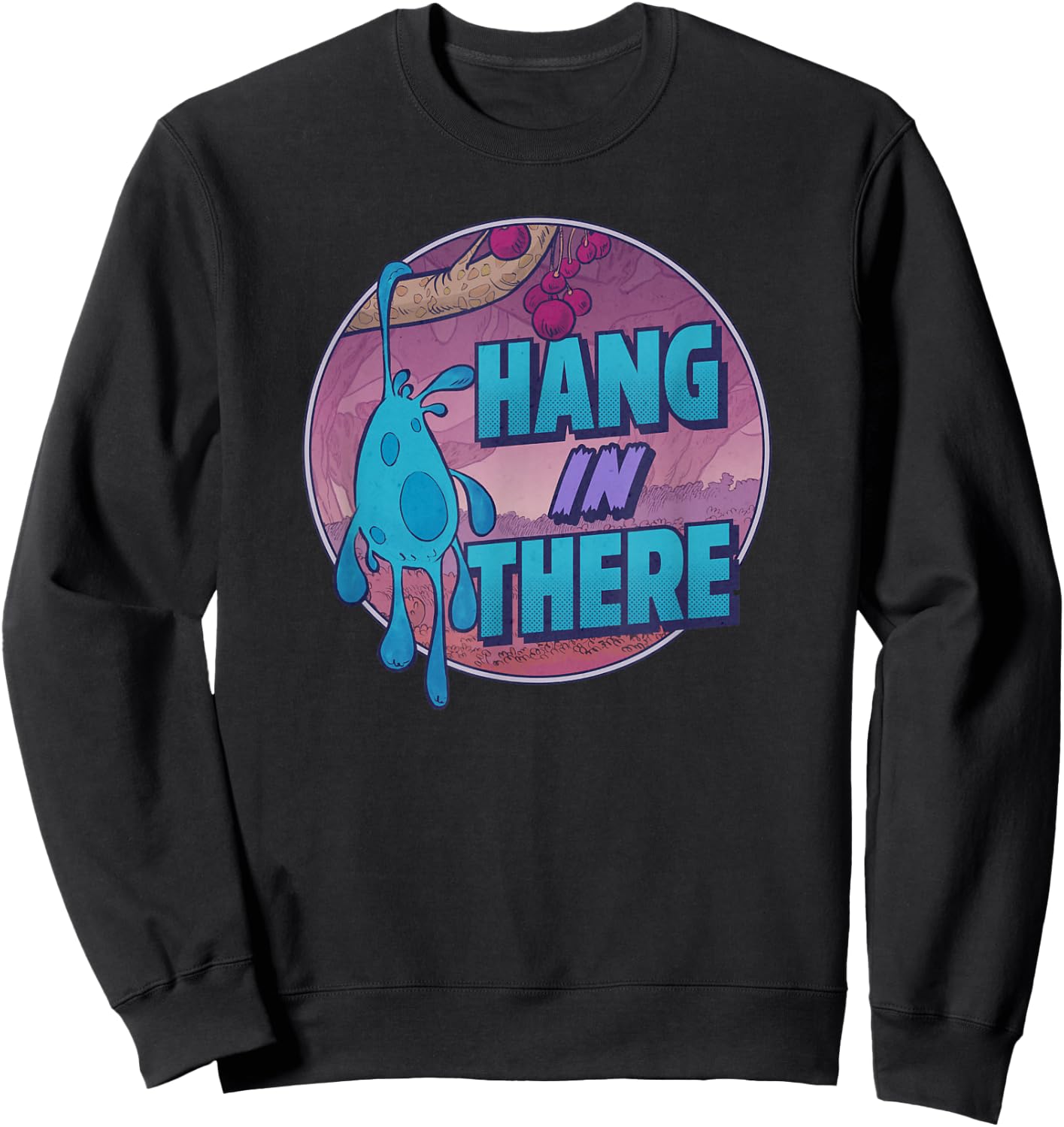 Disney Strange World Splat Hang In There Badge Sweatshirt - Sweatshirt | Black