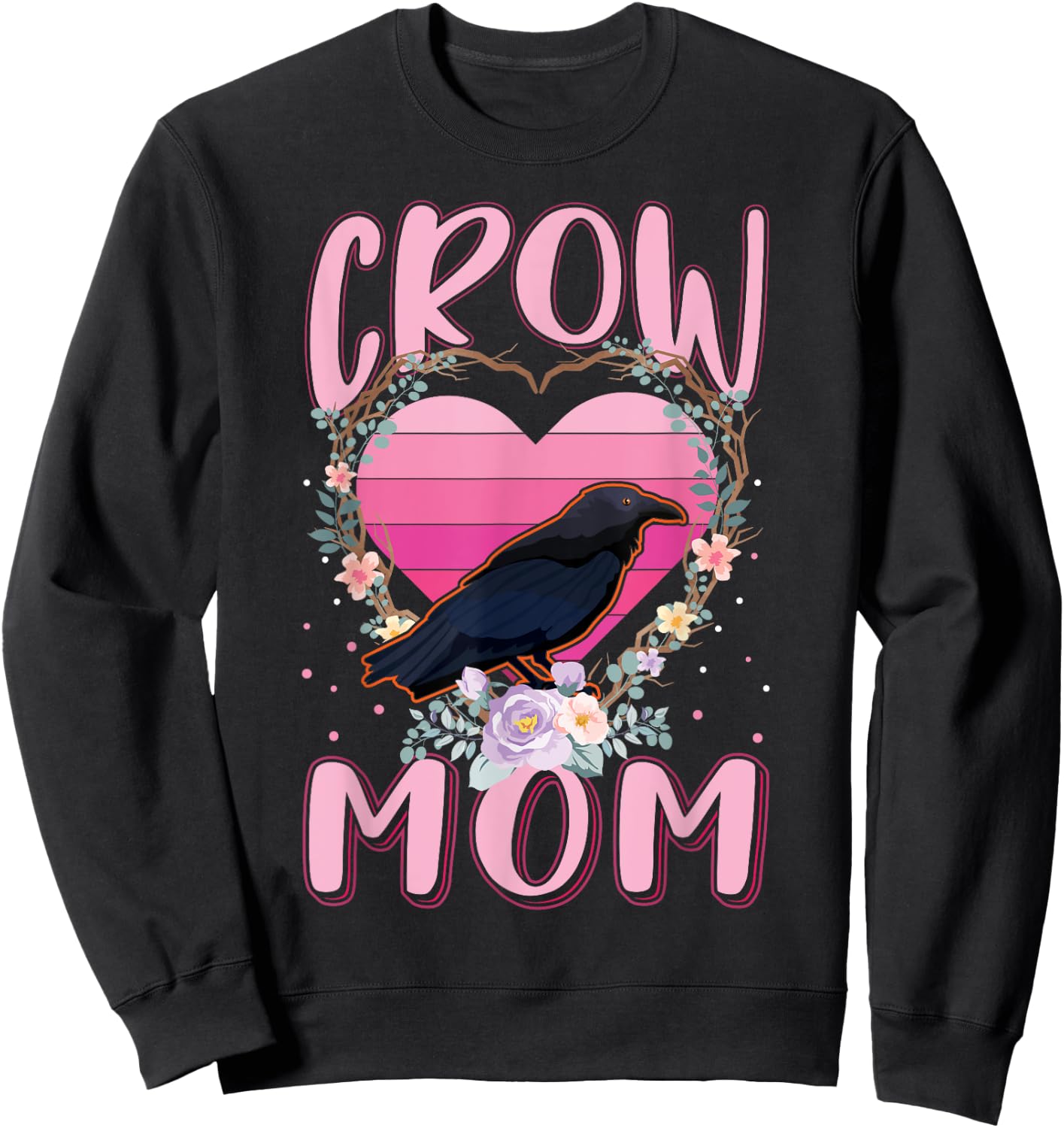 Raven Mom Crow Sweatshirt - Sweatshirt | Black