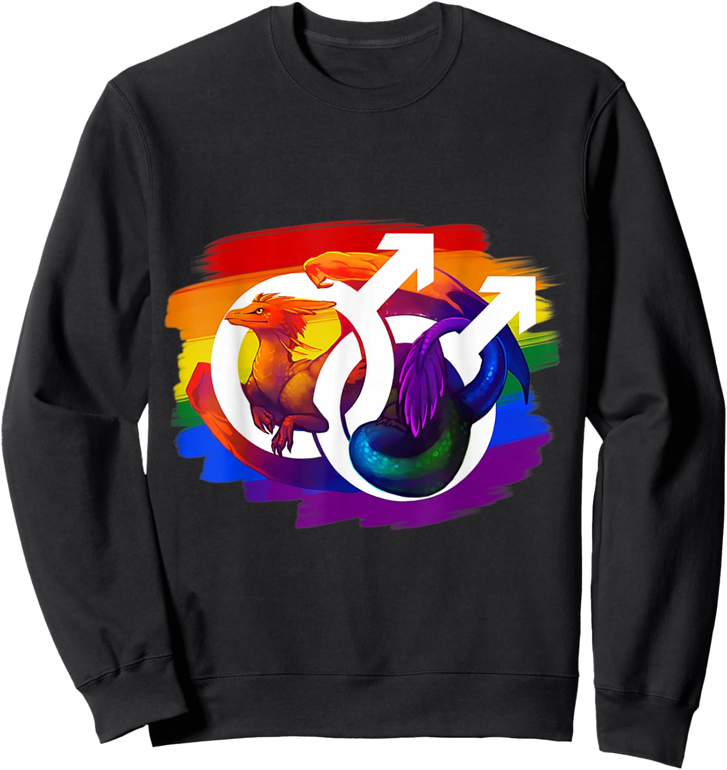 Dragon Gay Symbol Sweatshirt - Sweatshirt | Black